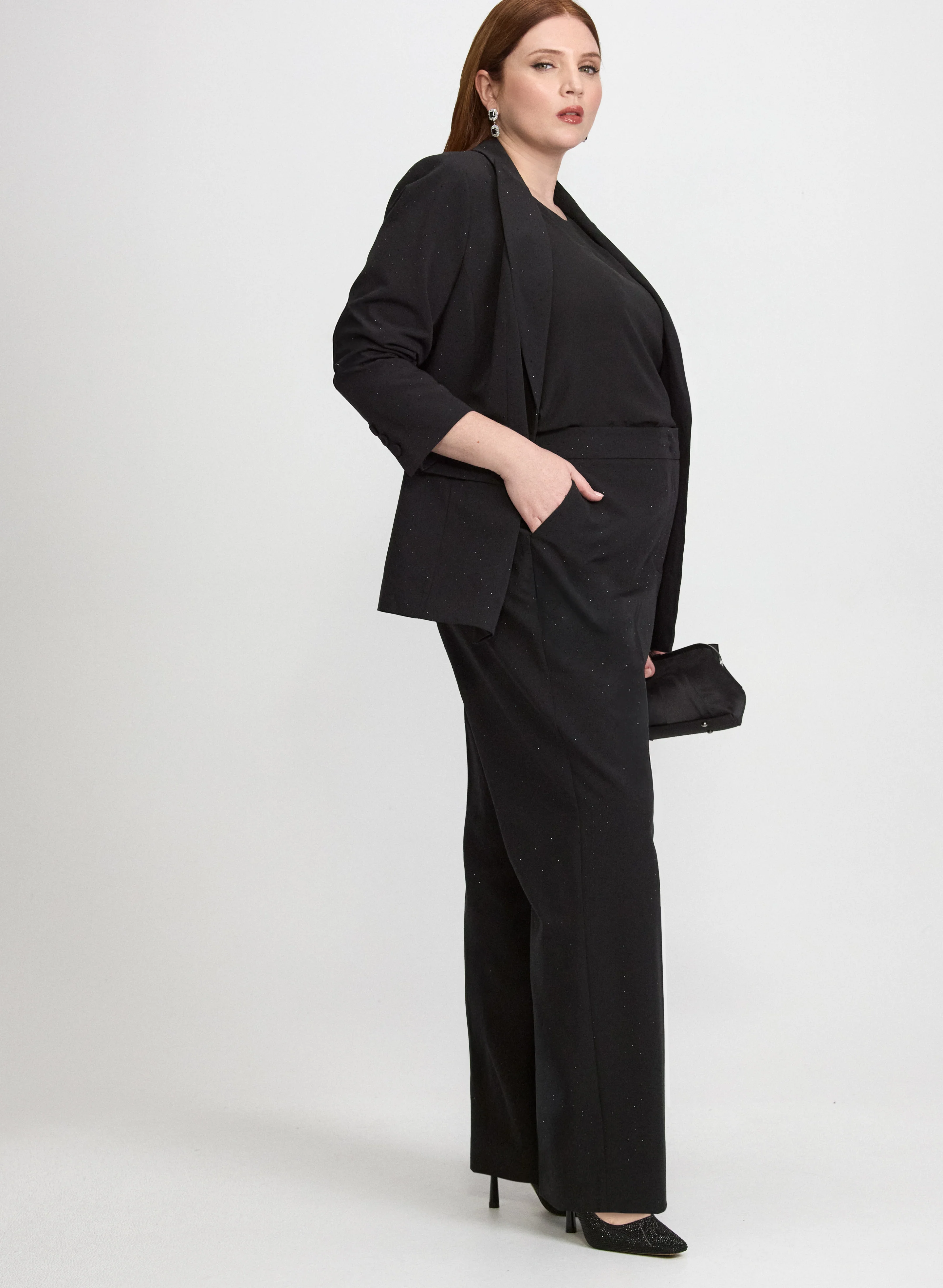 Olivia Wide-Leg Pants with Stud Details - Image 4