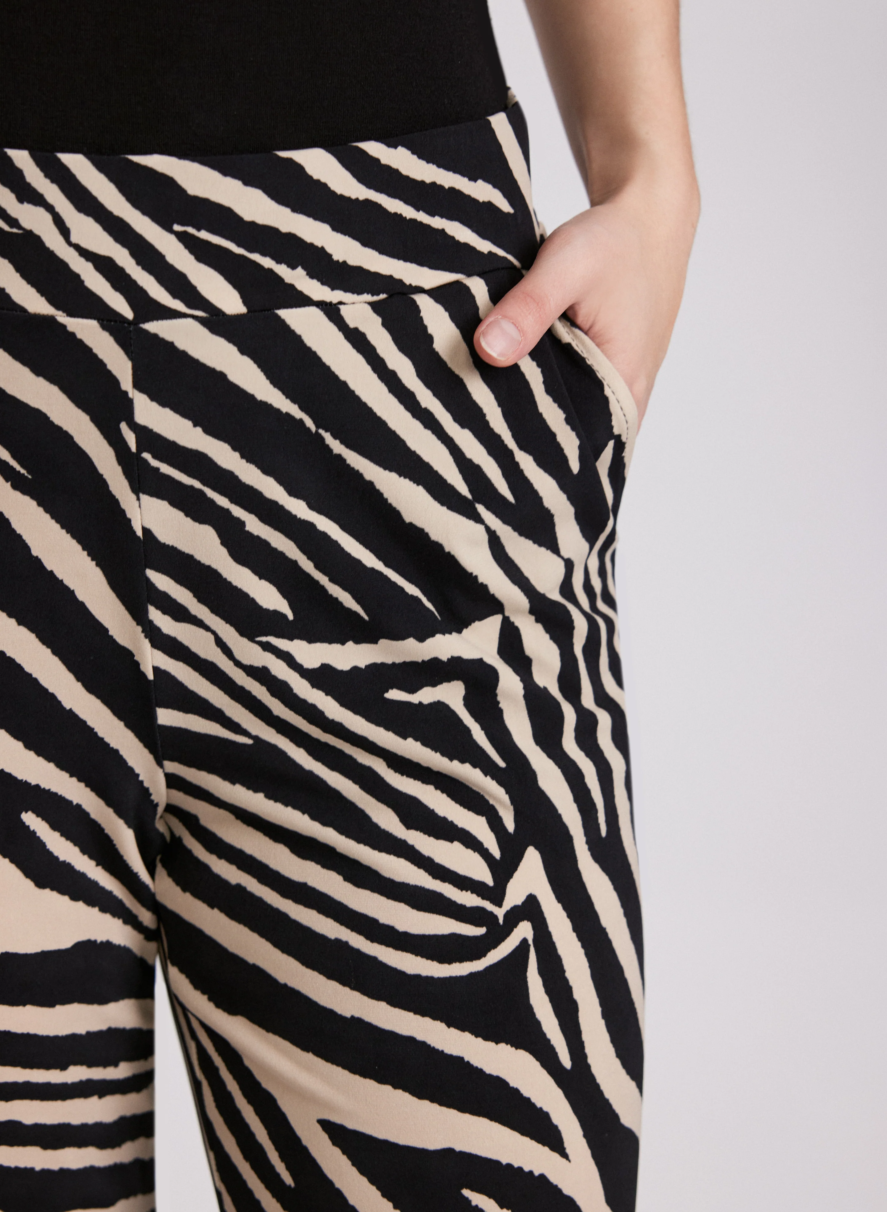 Olivia Zebra Print Wide-Leg Pants - Image 5