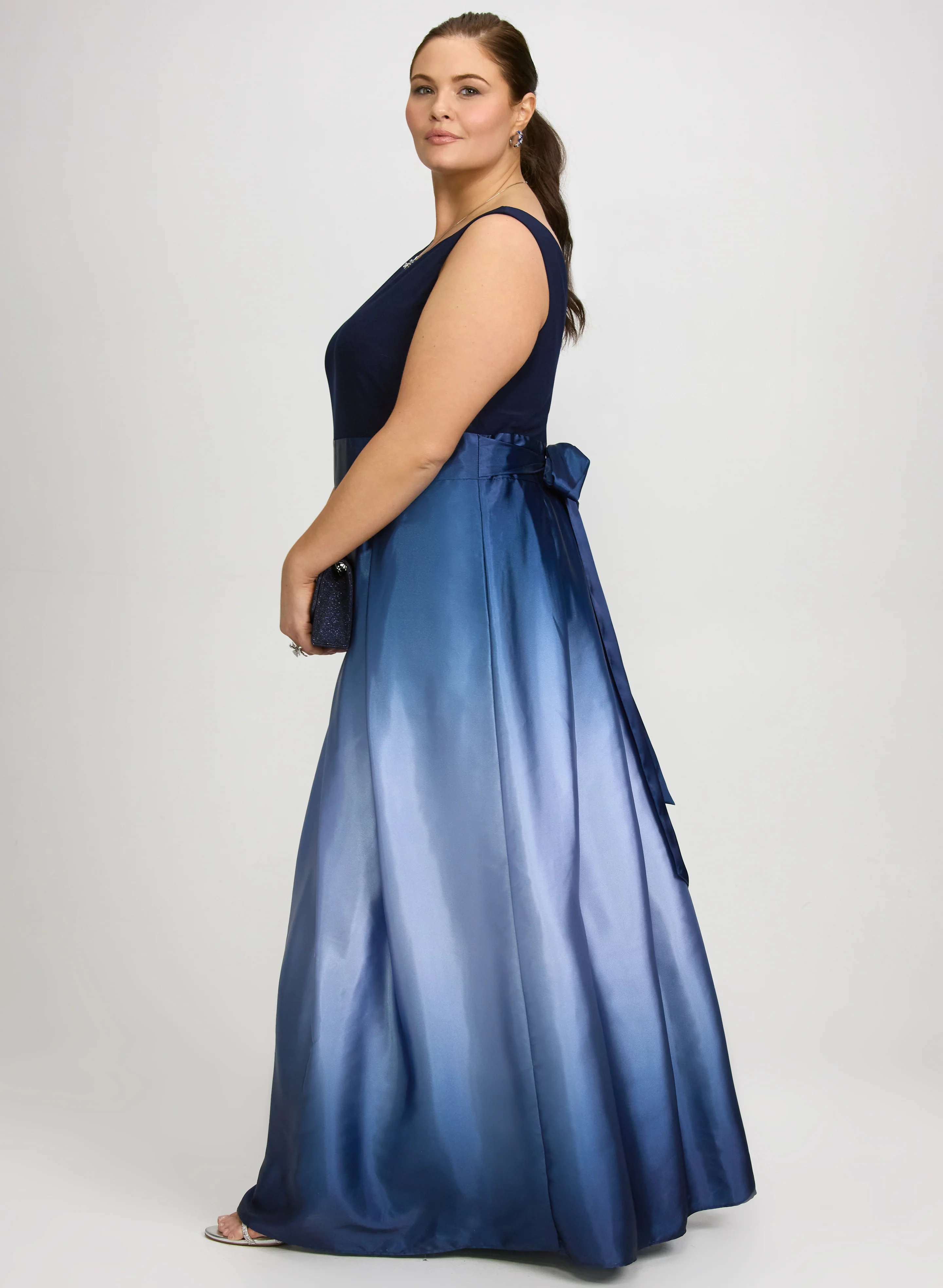 Ombre Charmeuse Dress - Image 2