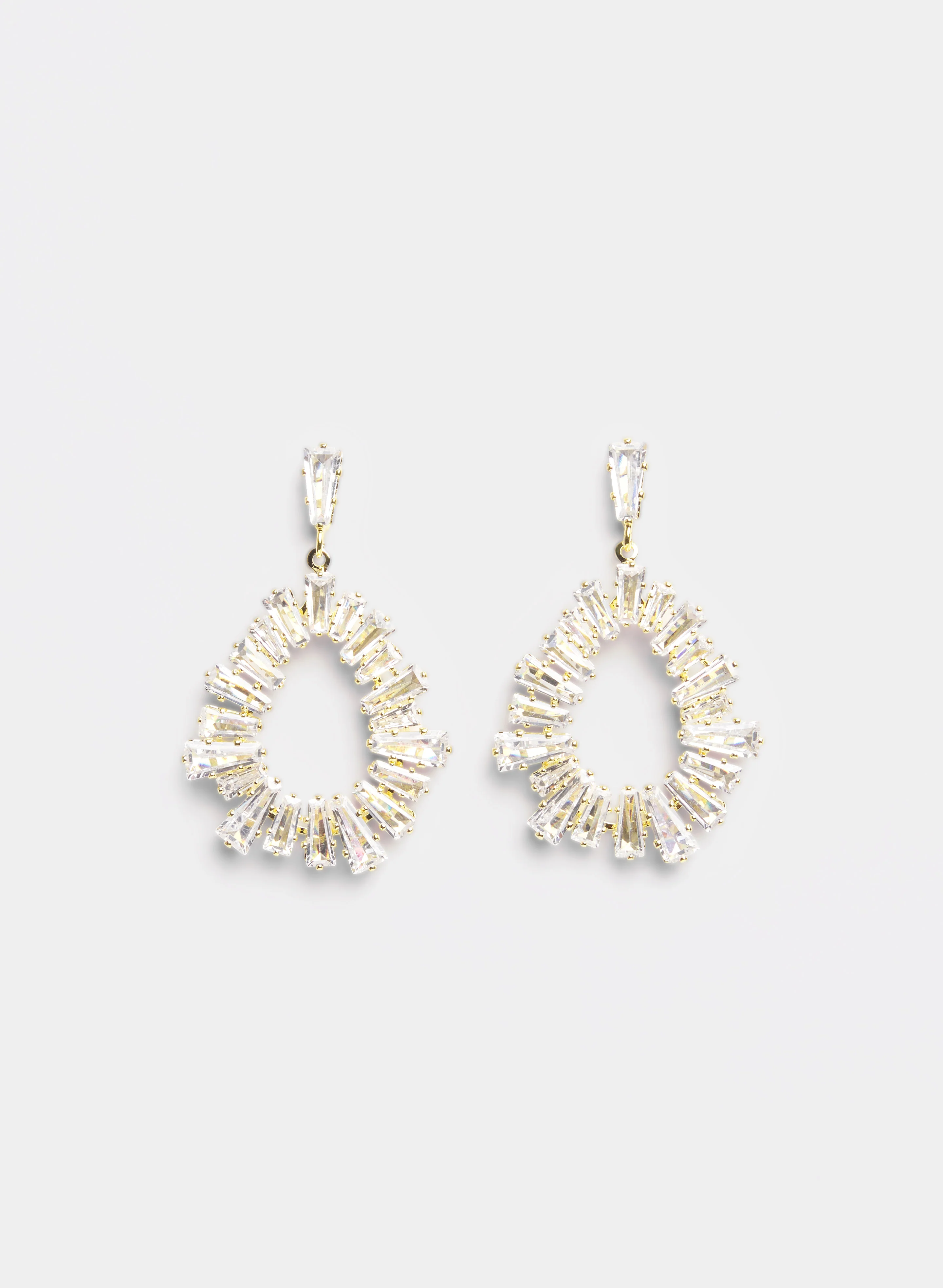 Open Baguette Earrings