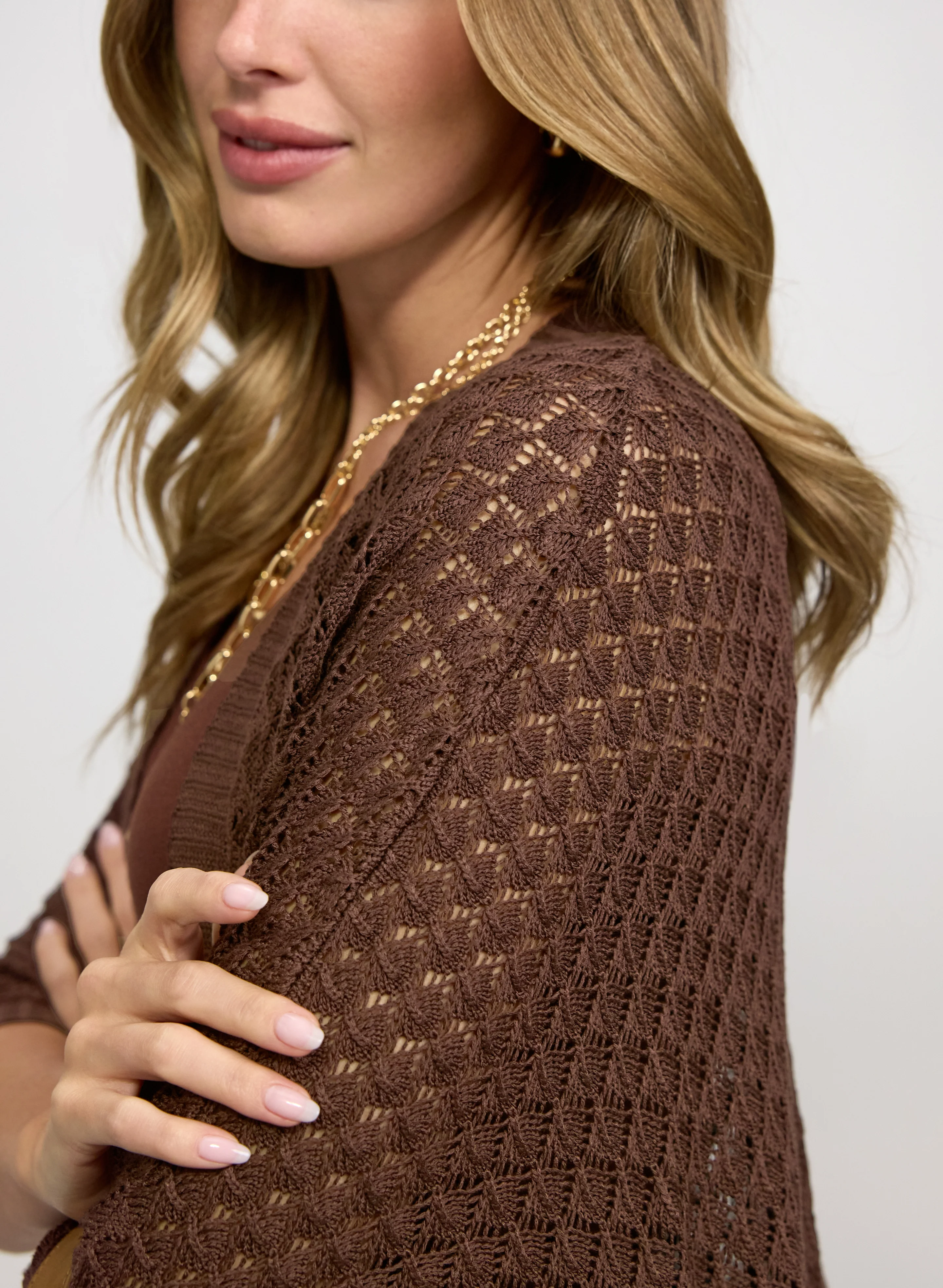 Open Knit Cardigan - Image 2