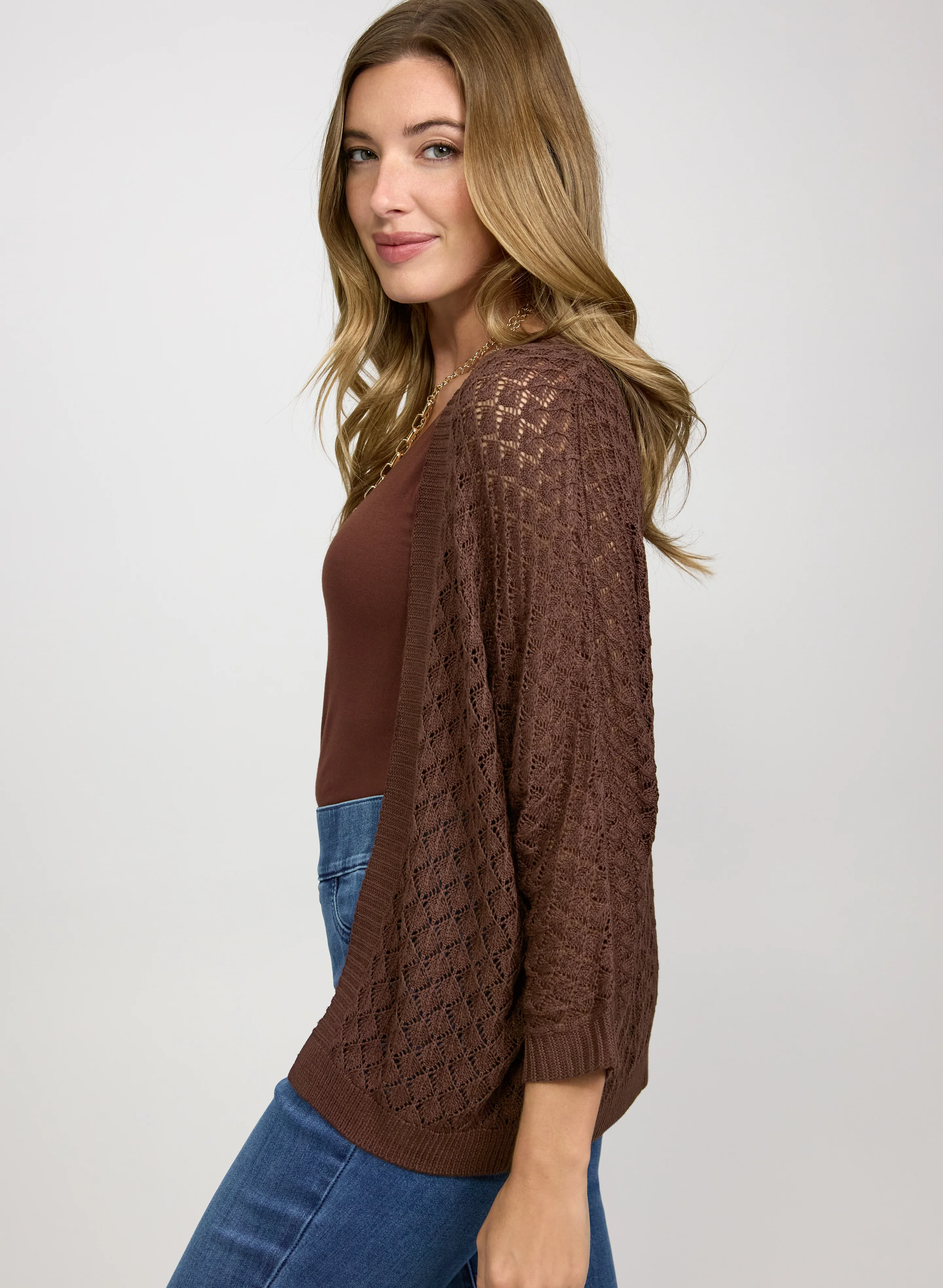 Open Knit Cardigan - Image 5