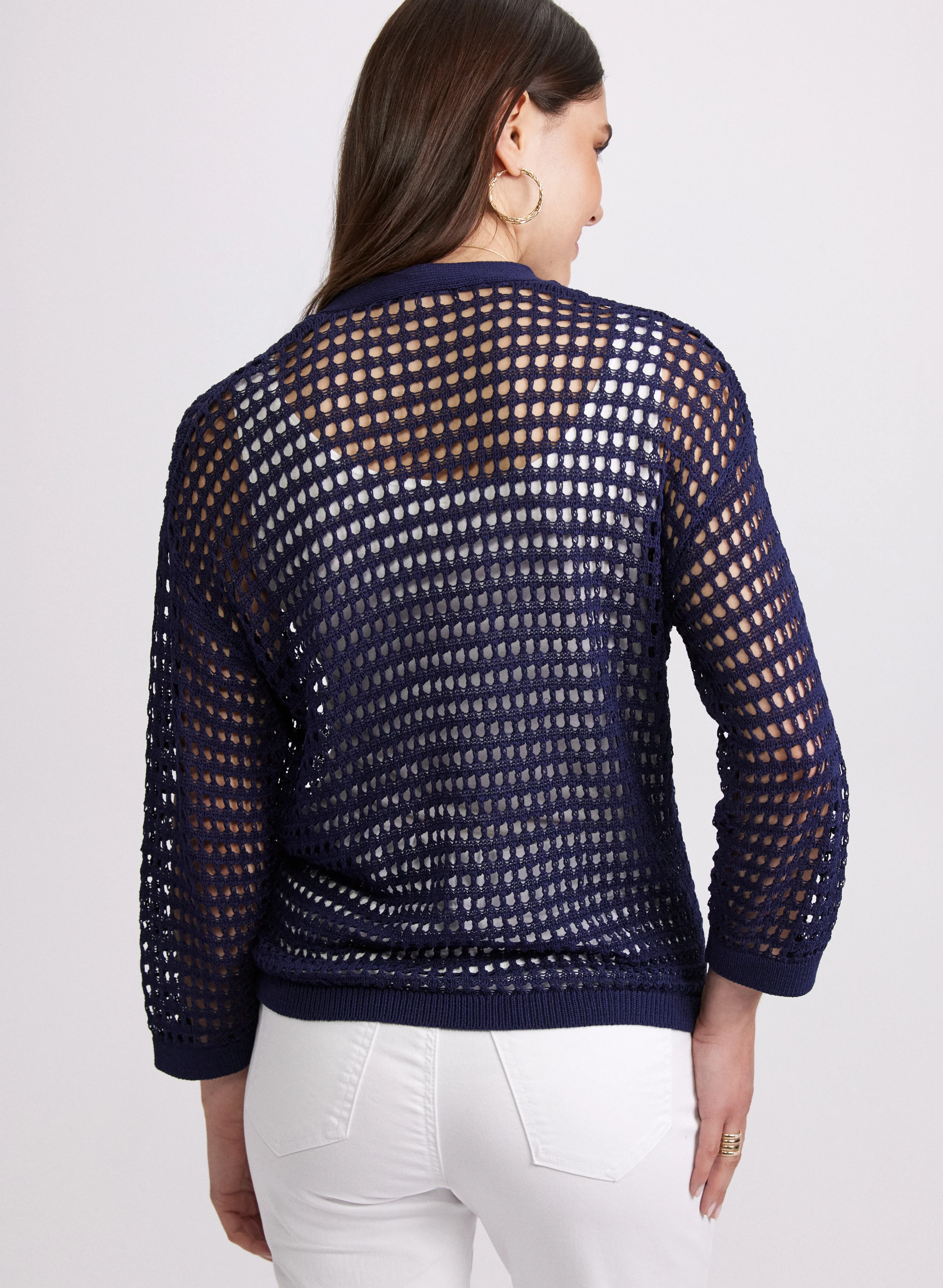 Open Knit Cardigan - Image 4