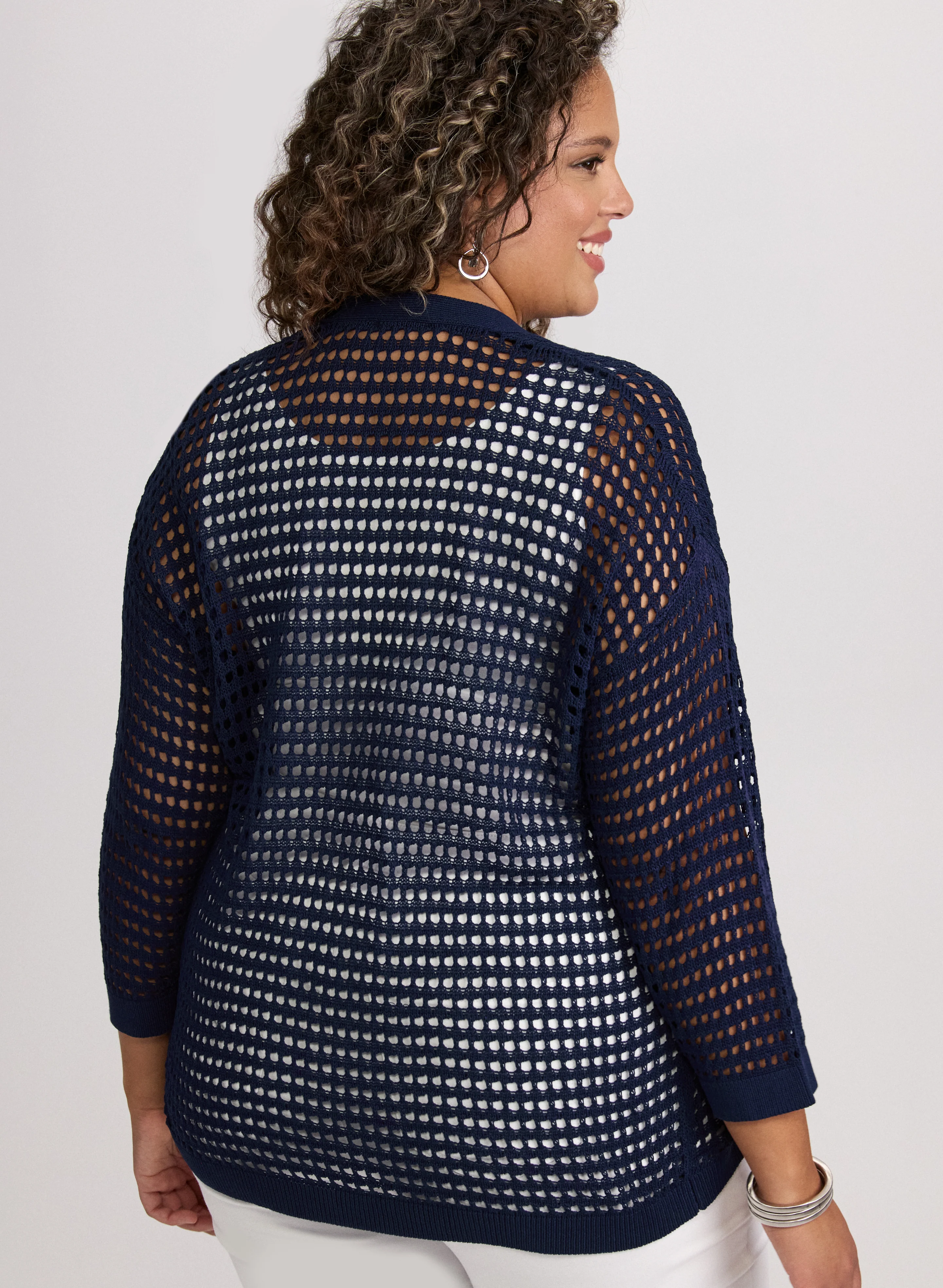 Open Knit Cardigan - Image 4