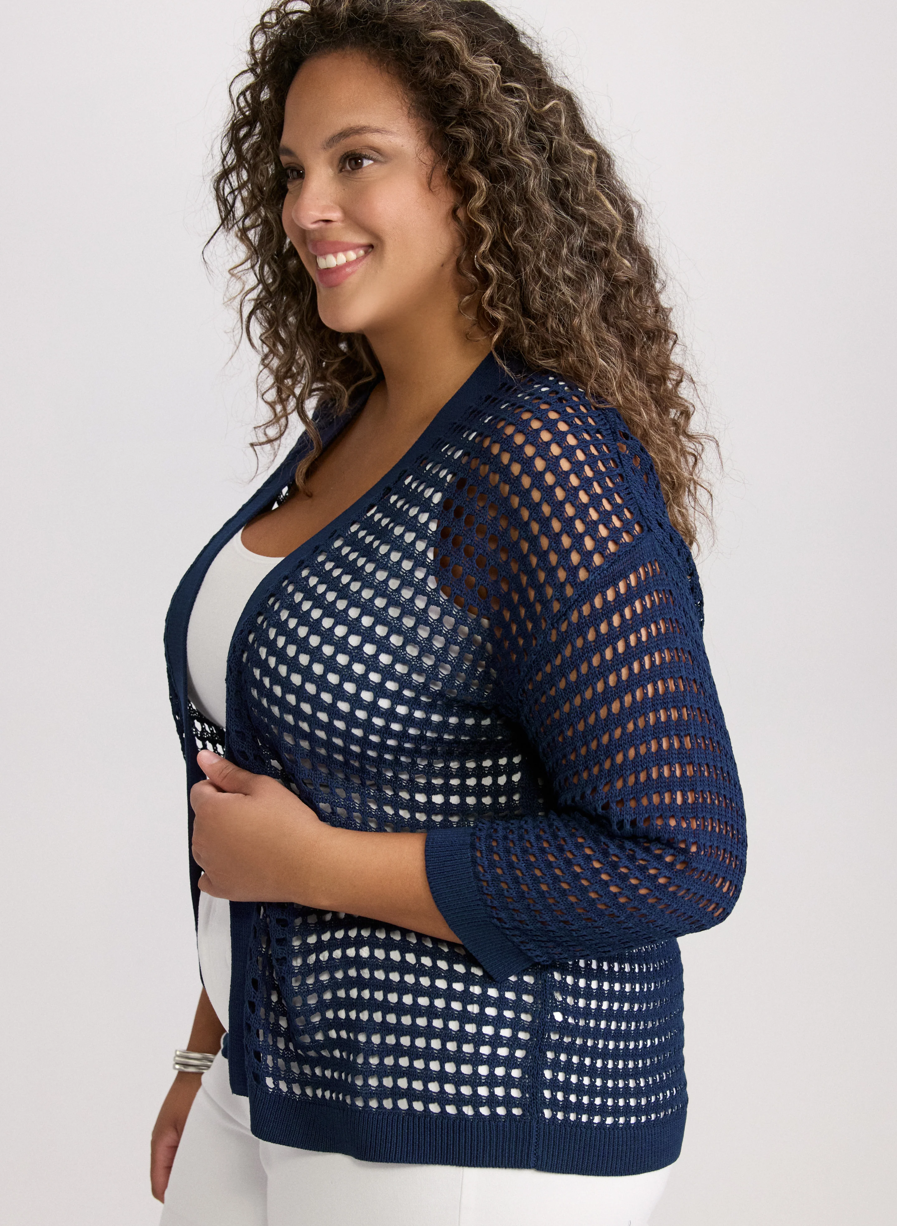 Open Knit Cardigan - Image 5
