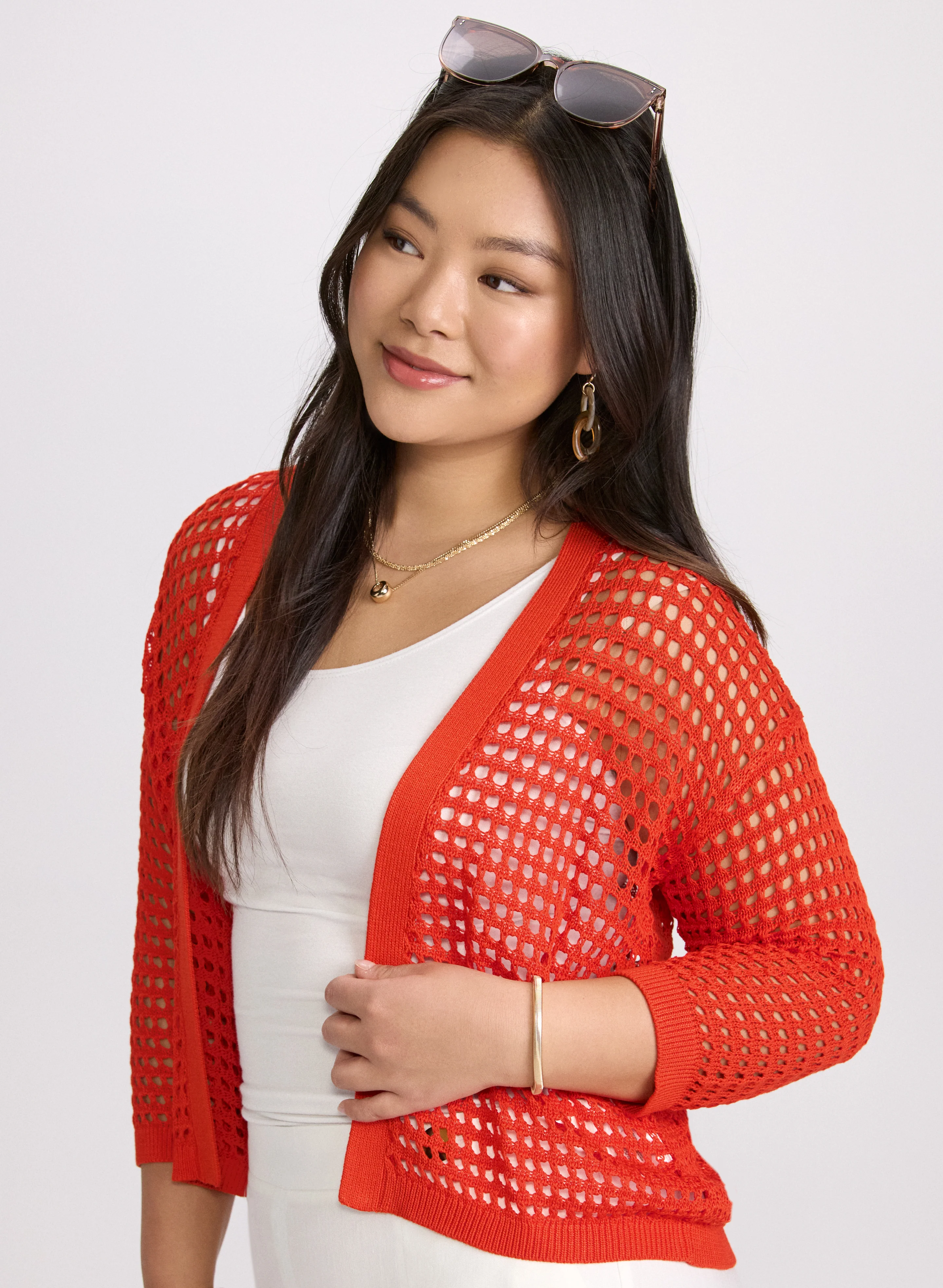 Open Knit Cardigan - Image 5
