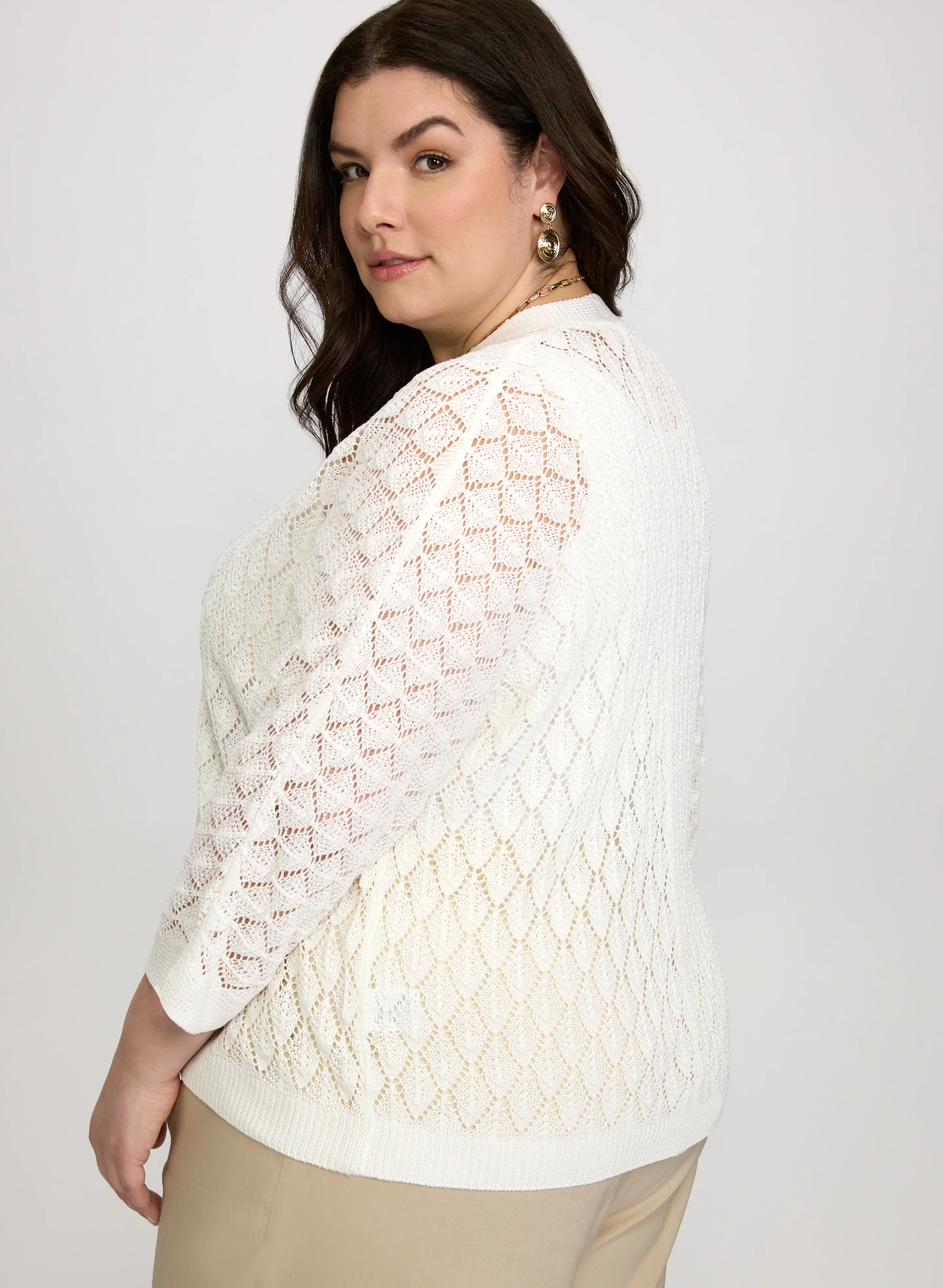 Open Knit Cardigan - Image 4