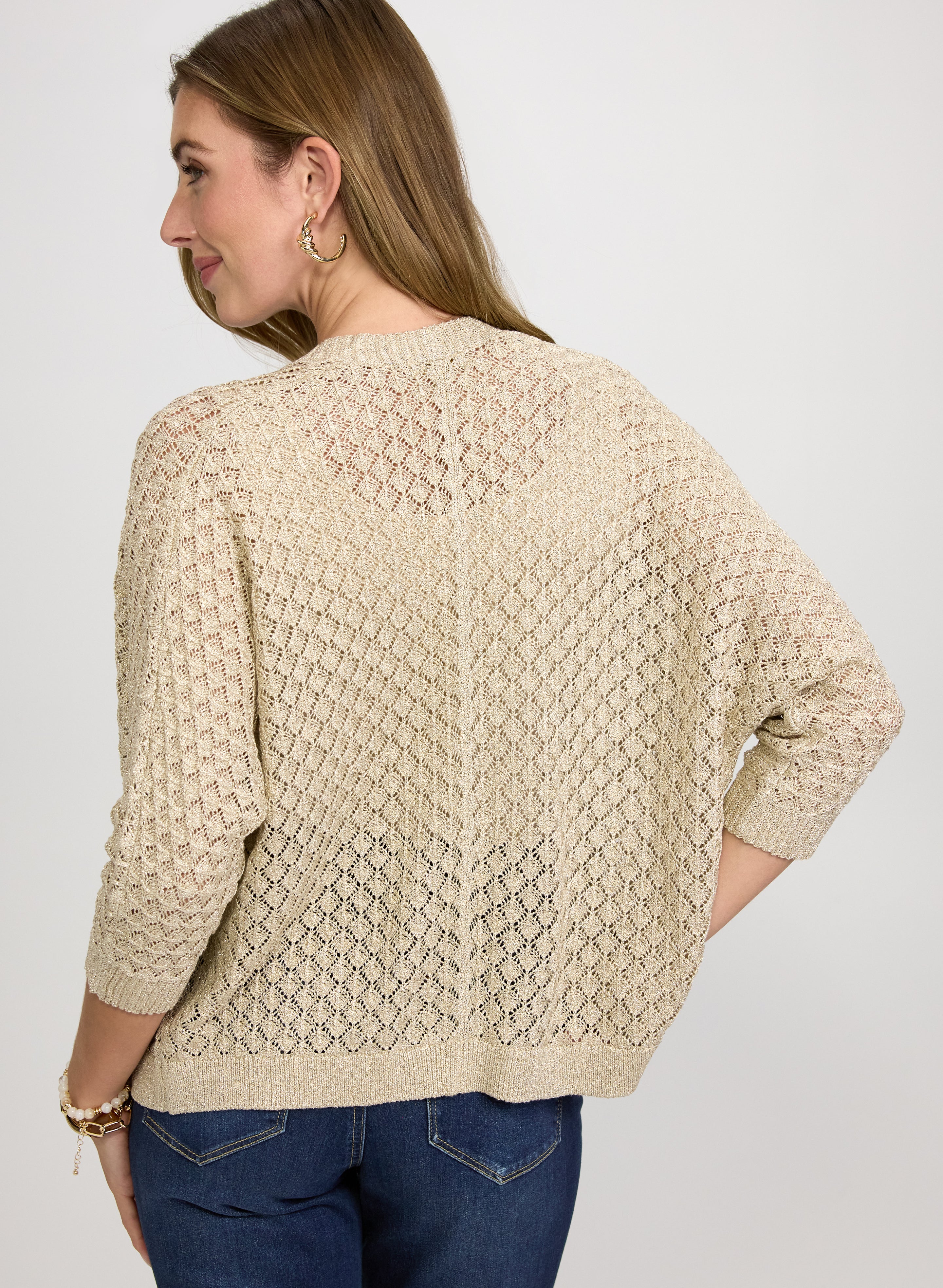 Open Knit Cardigan - Image 4