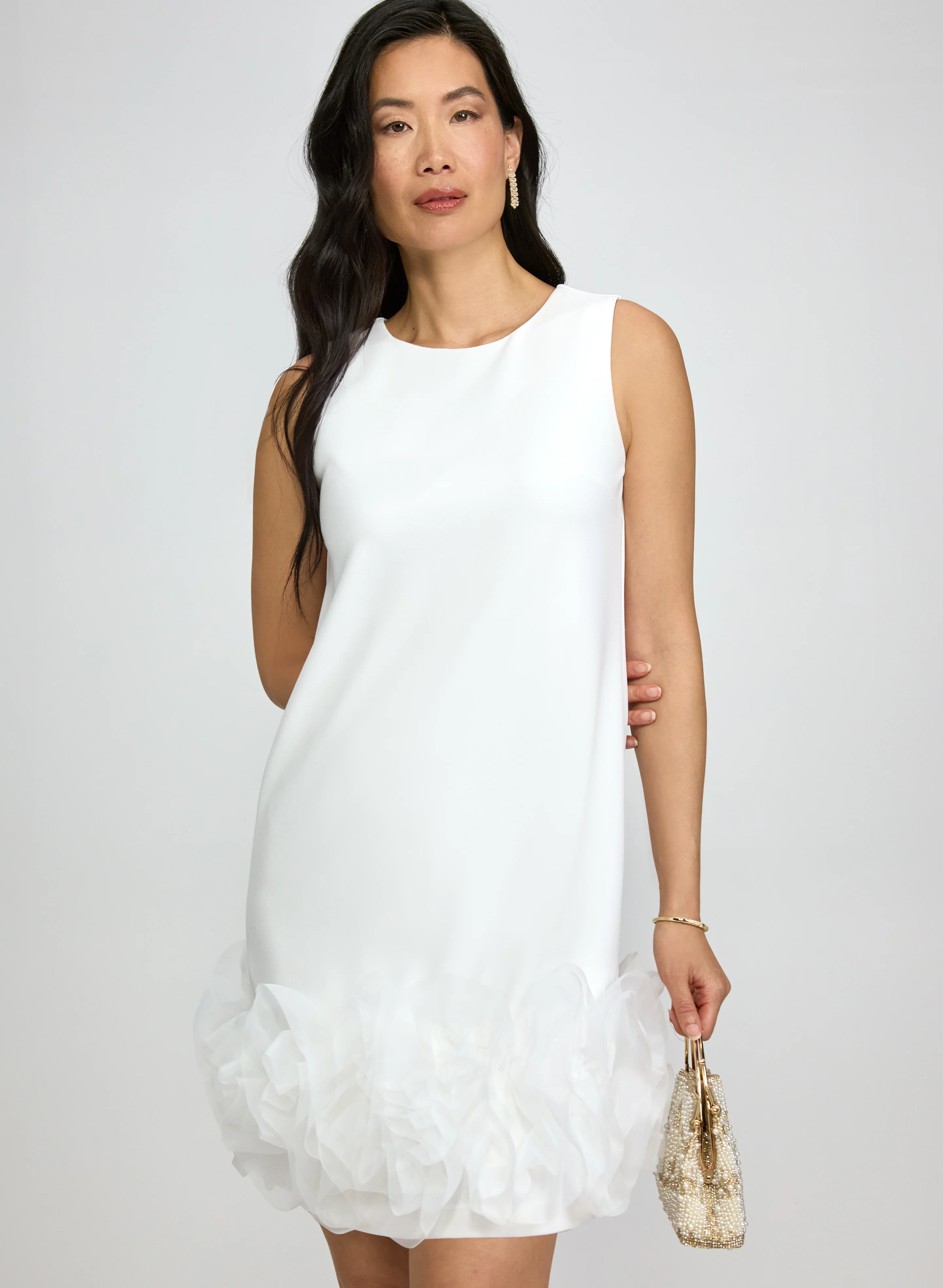 Organza Applique Dress - Image 4