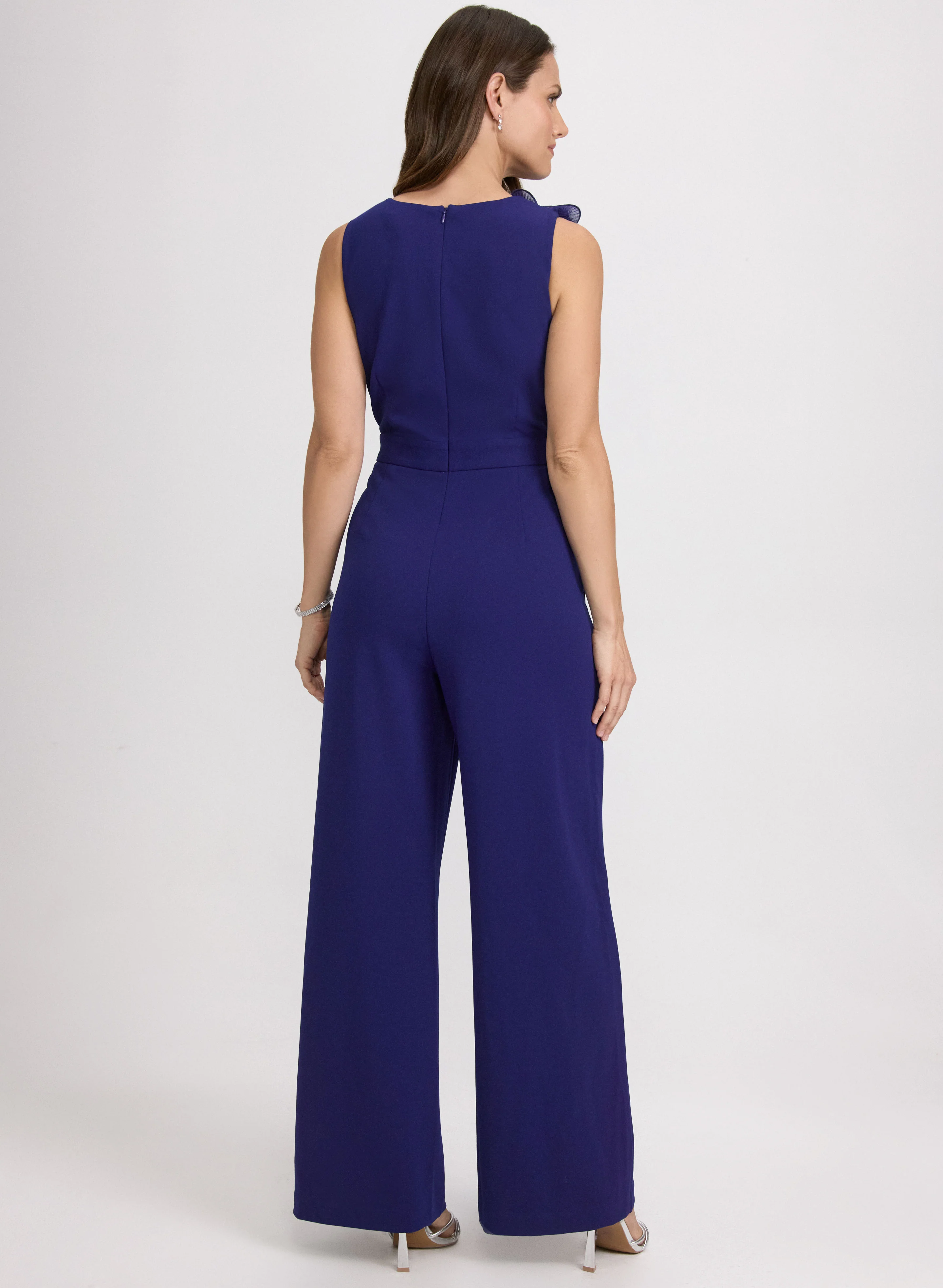 Organza Ruffle Detail Jumpsuit - Image 4