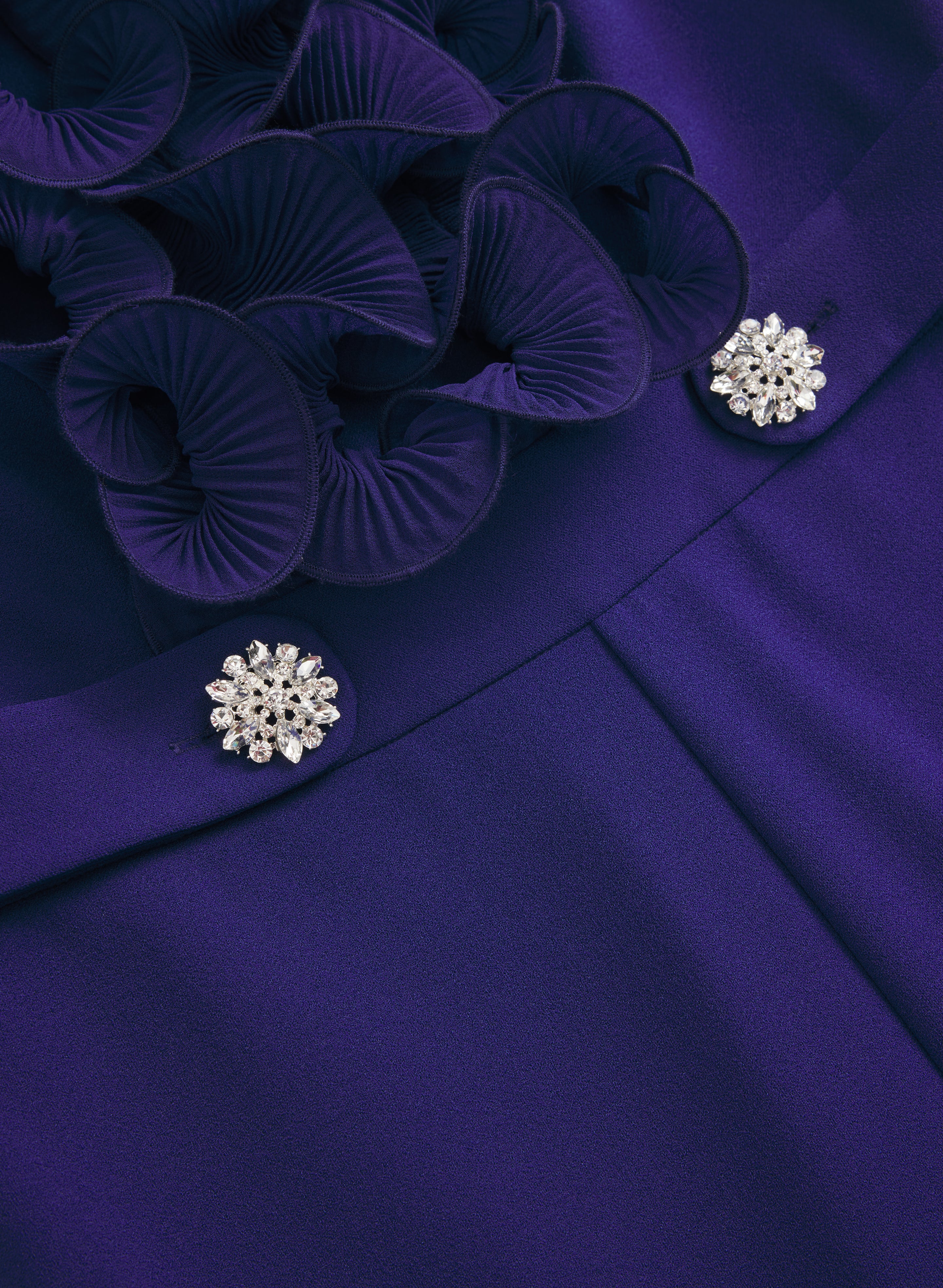 Organza Ruffle Detail Jumpsuit - Image 7