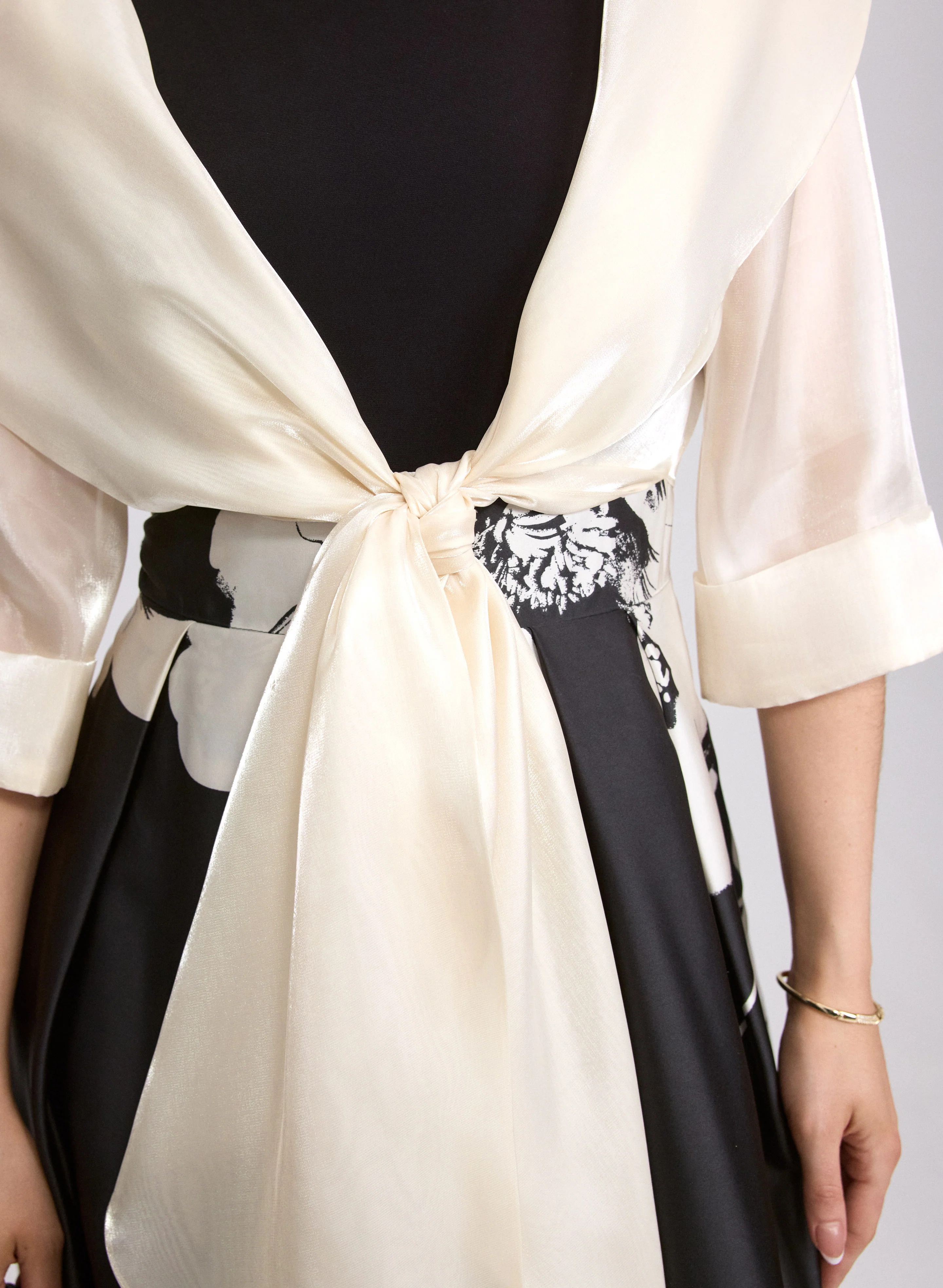 Organza Tie-Front Bolero - Image 5