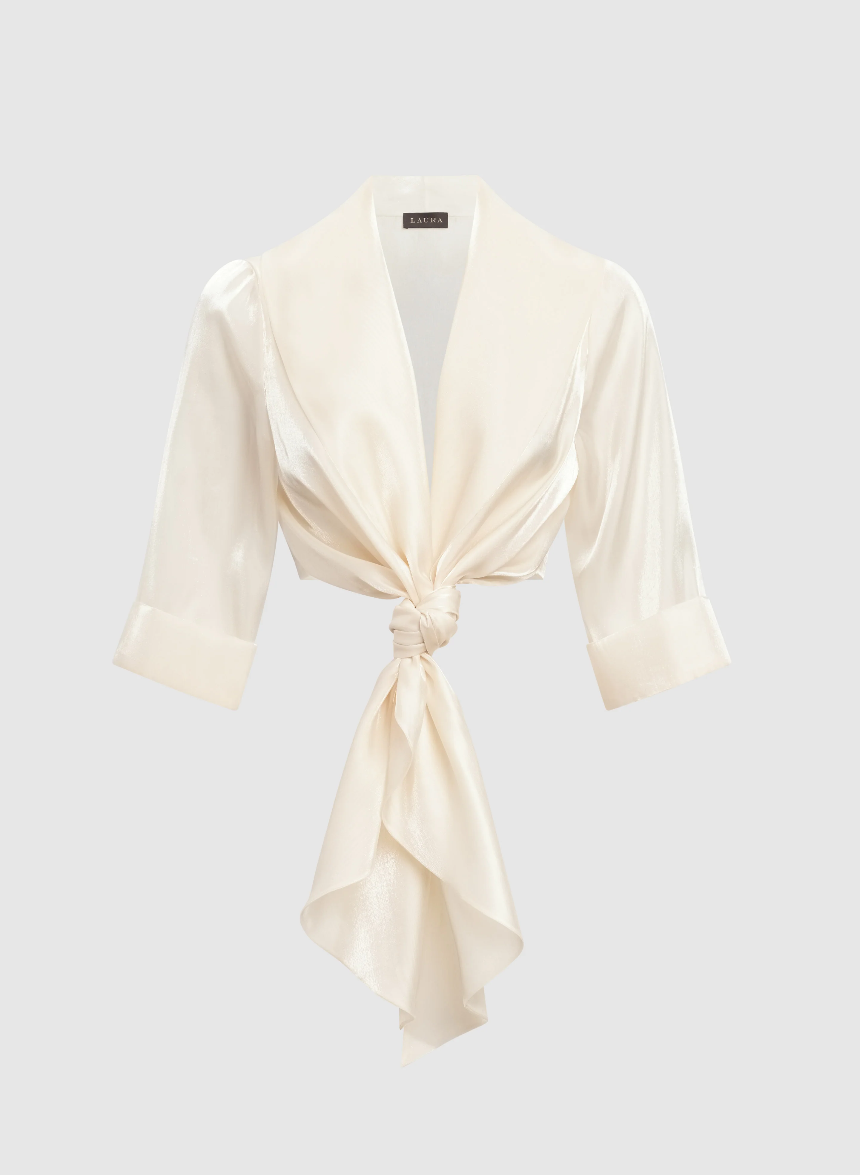 Organza Tie-Front Bolero - Image 6