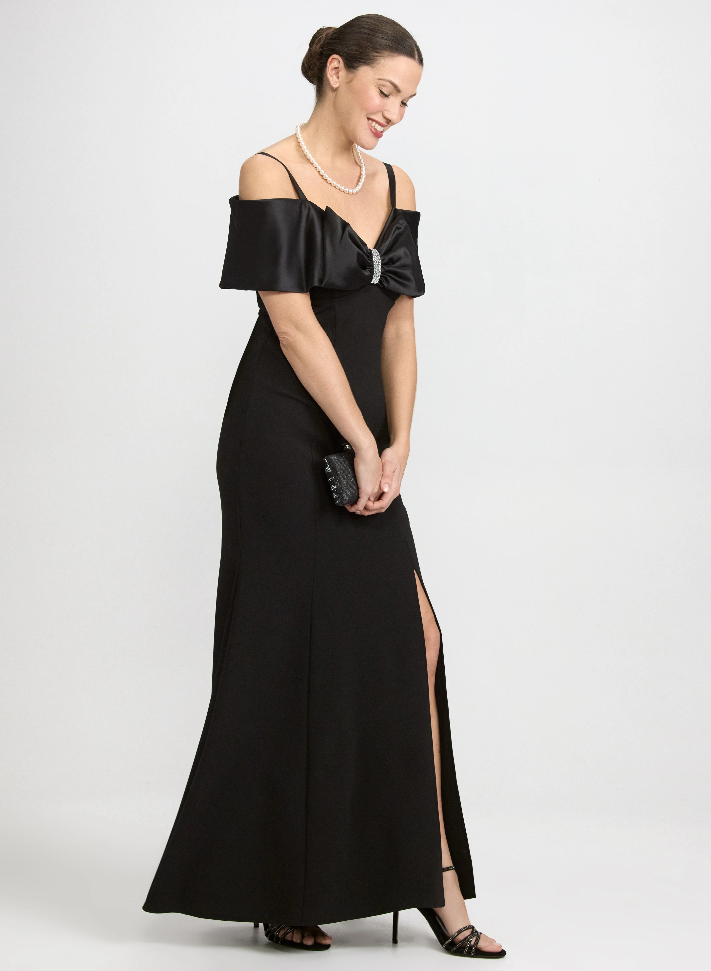Oversized Bow Detail Dress - Image 2