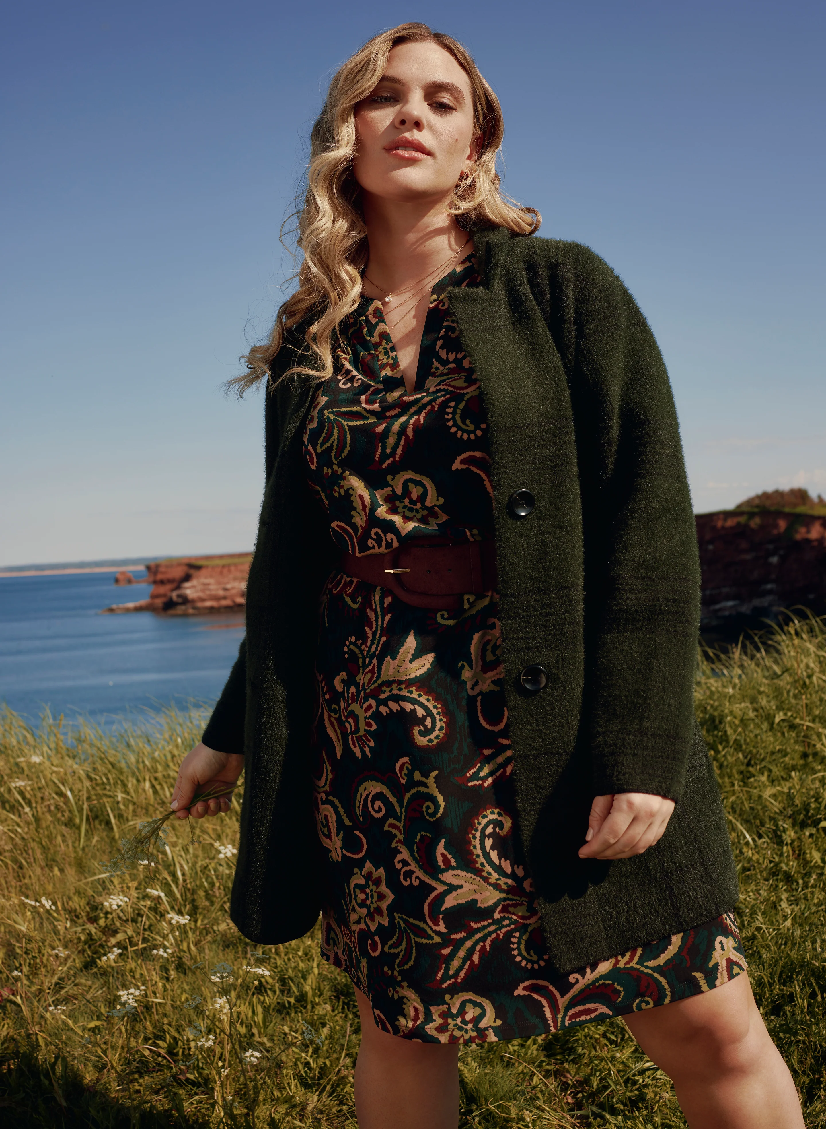 Paisley 3/4 Sleeve Dress - Image 2