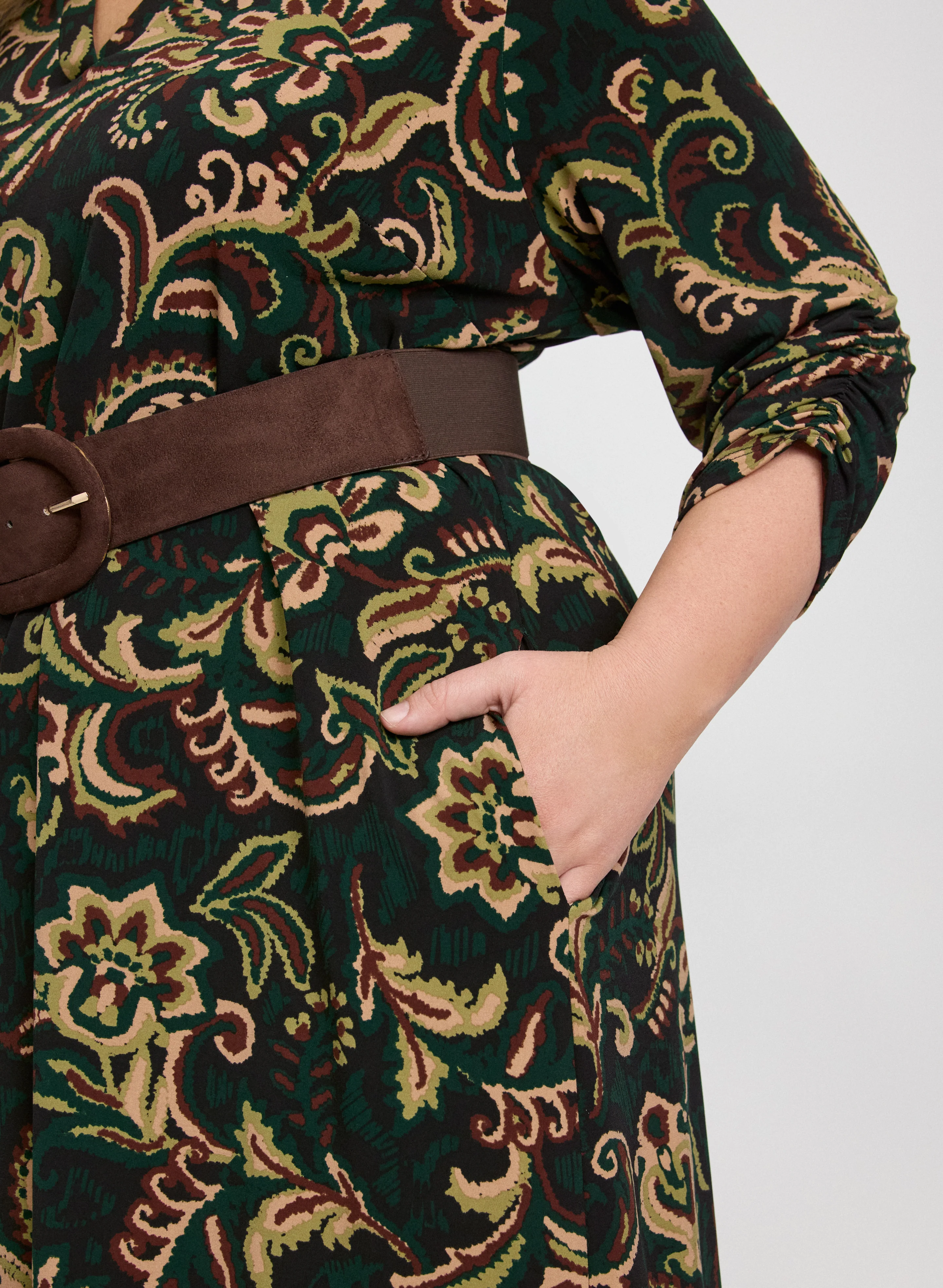 Paisley 3/4 Sleeve Dress - Image 5