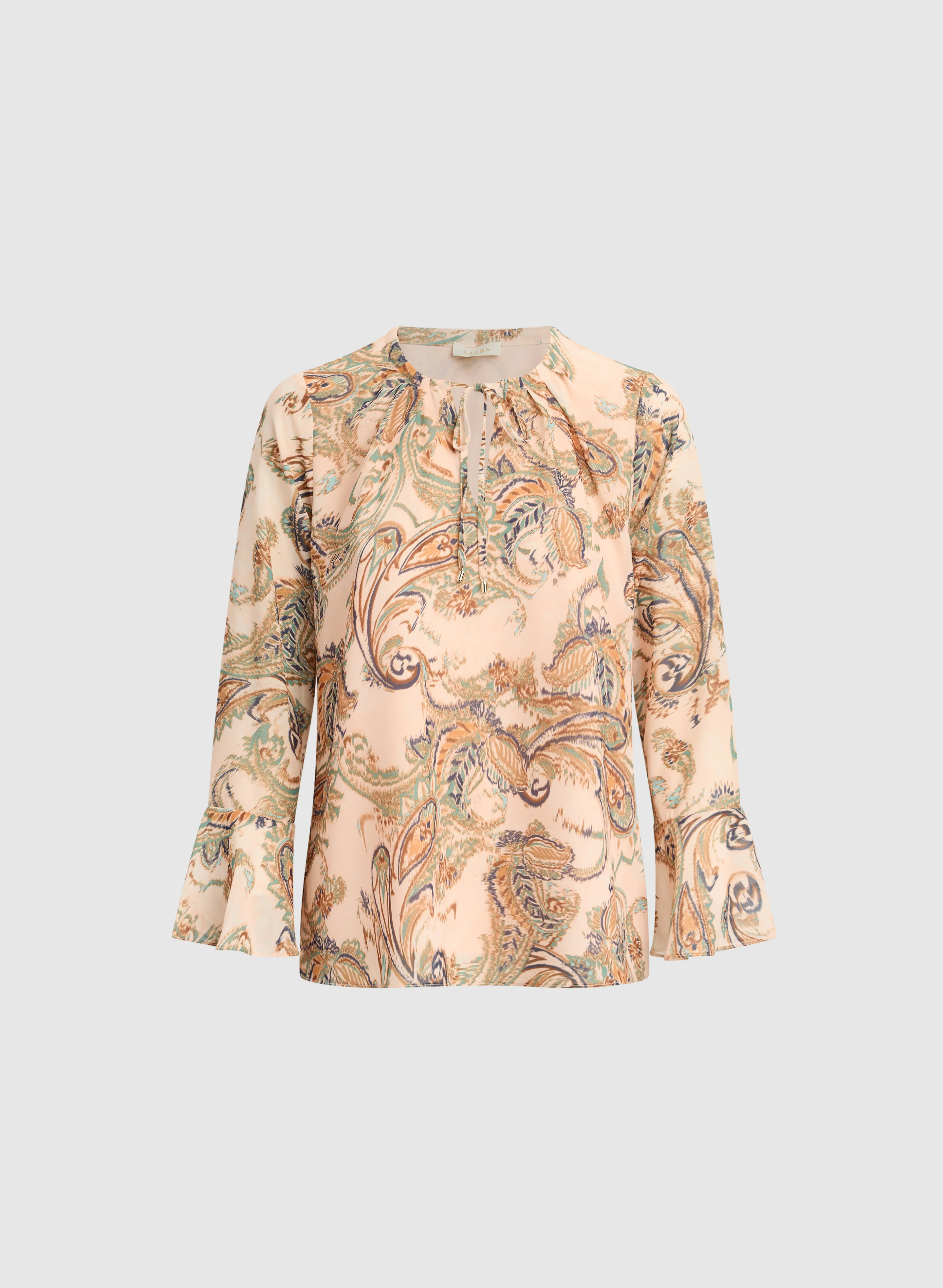 Paisley Bell Sleeve Blouse - Image 6