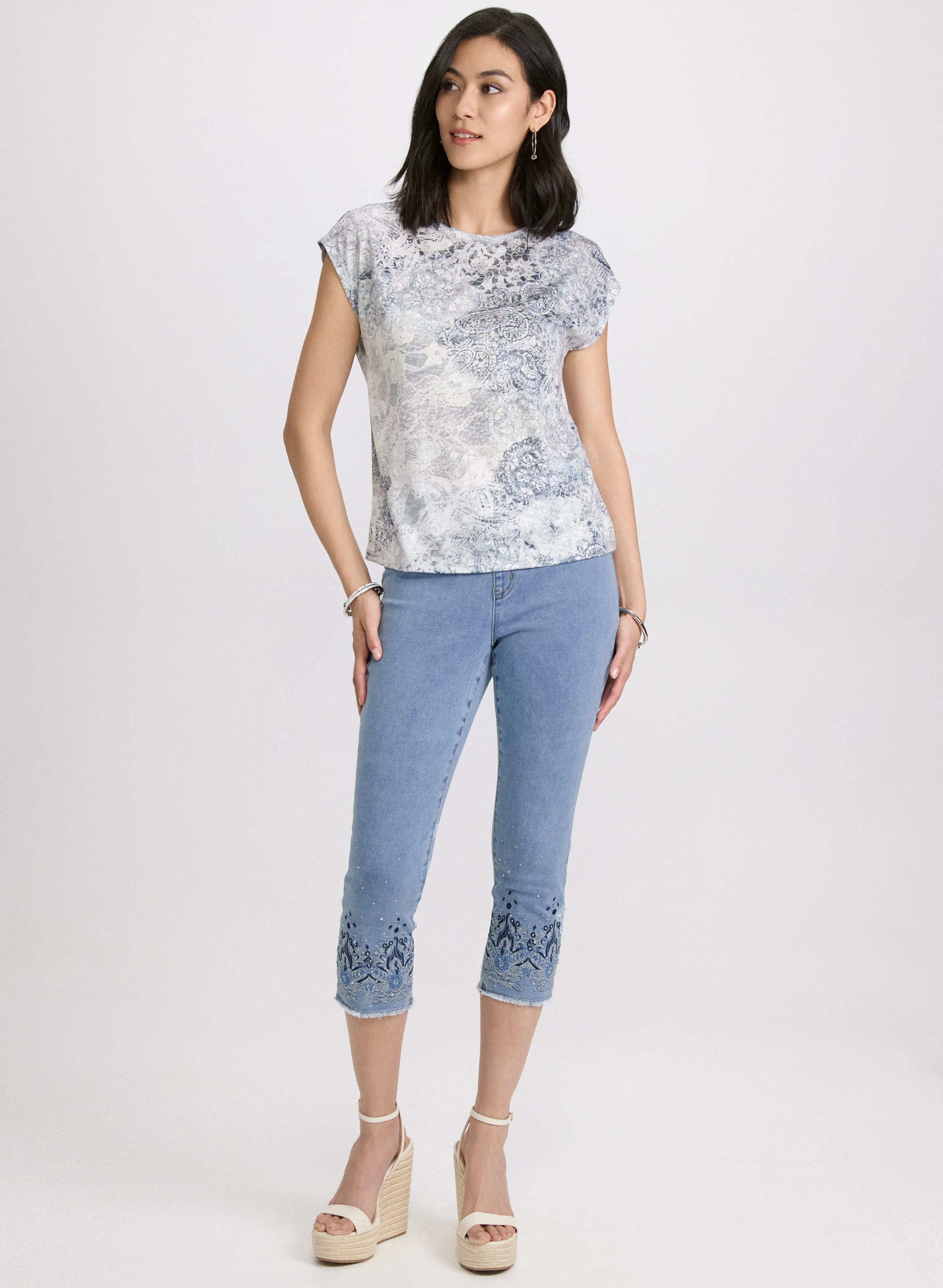 Paisley Burnout T-Shirt - Image 4