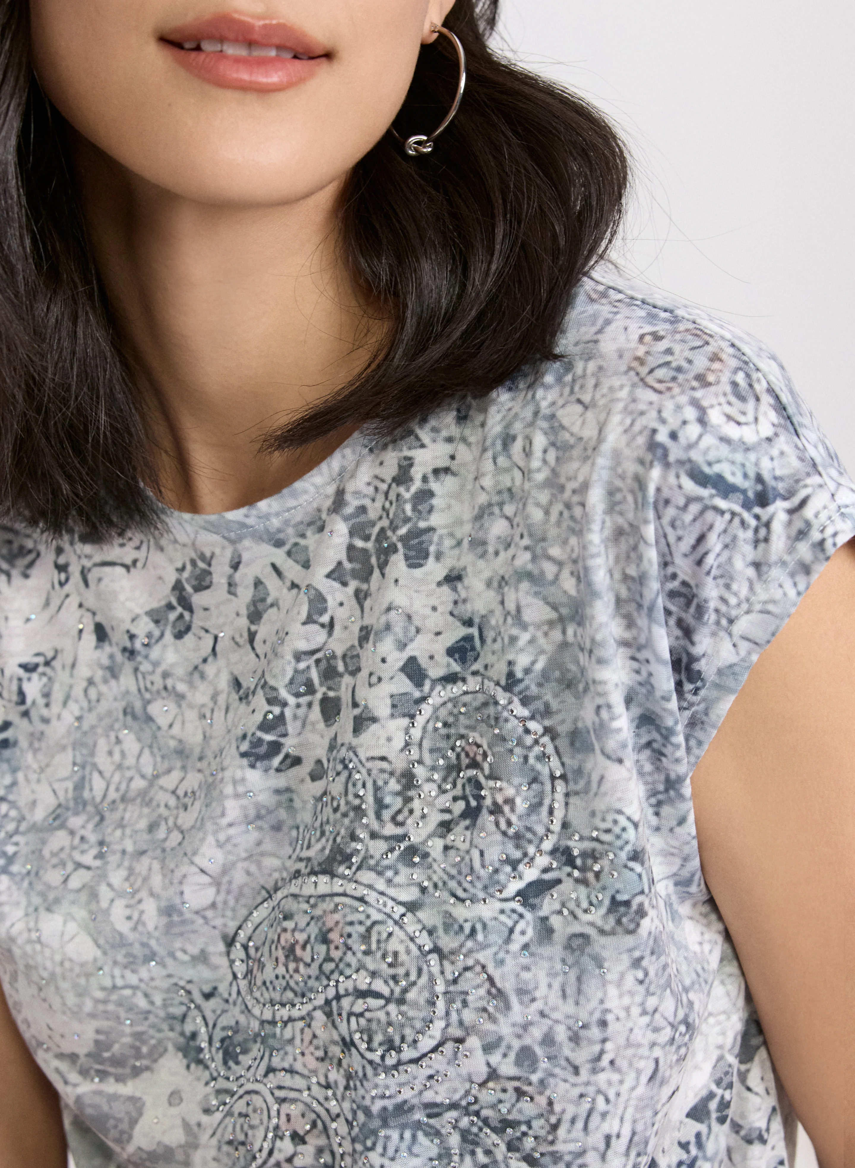Paisley Burnout T-Shirt - Image 5