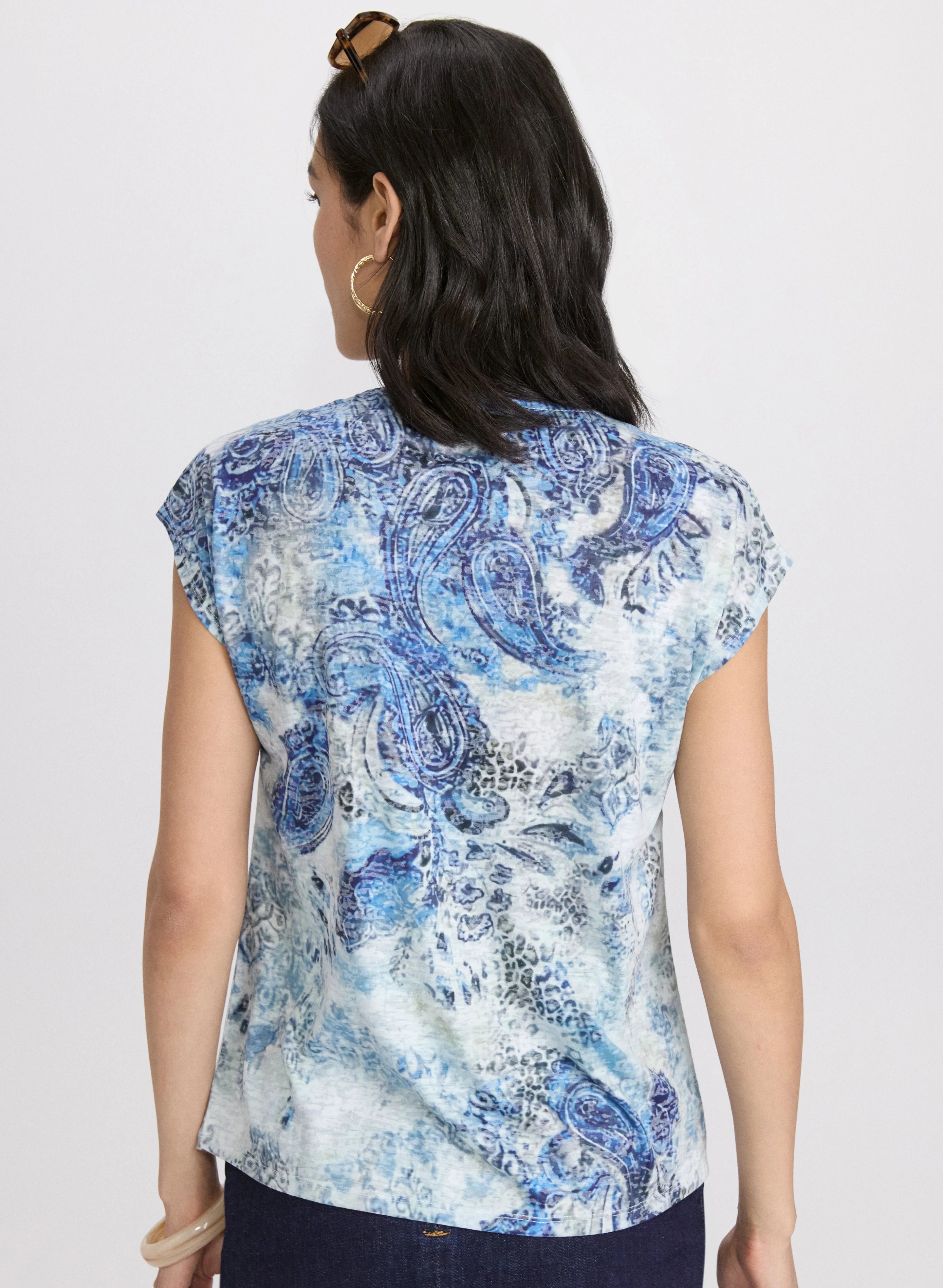 Paisley Burnout T-Shirt - Image 2