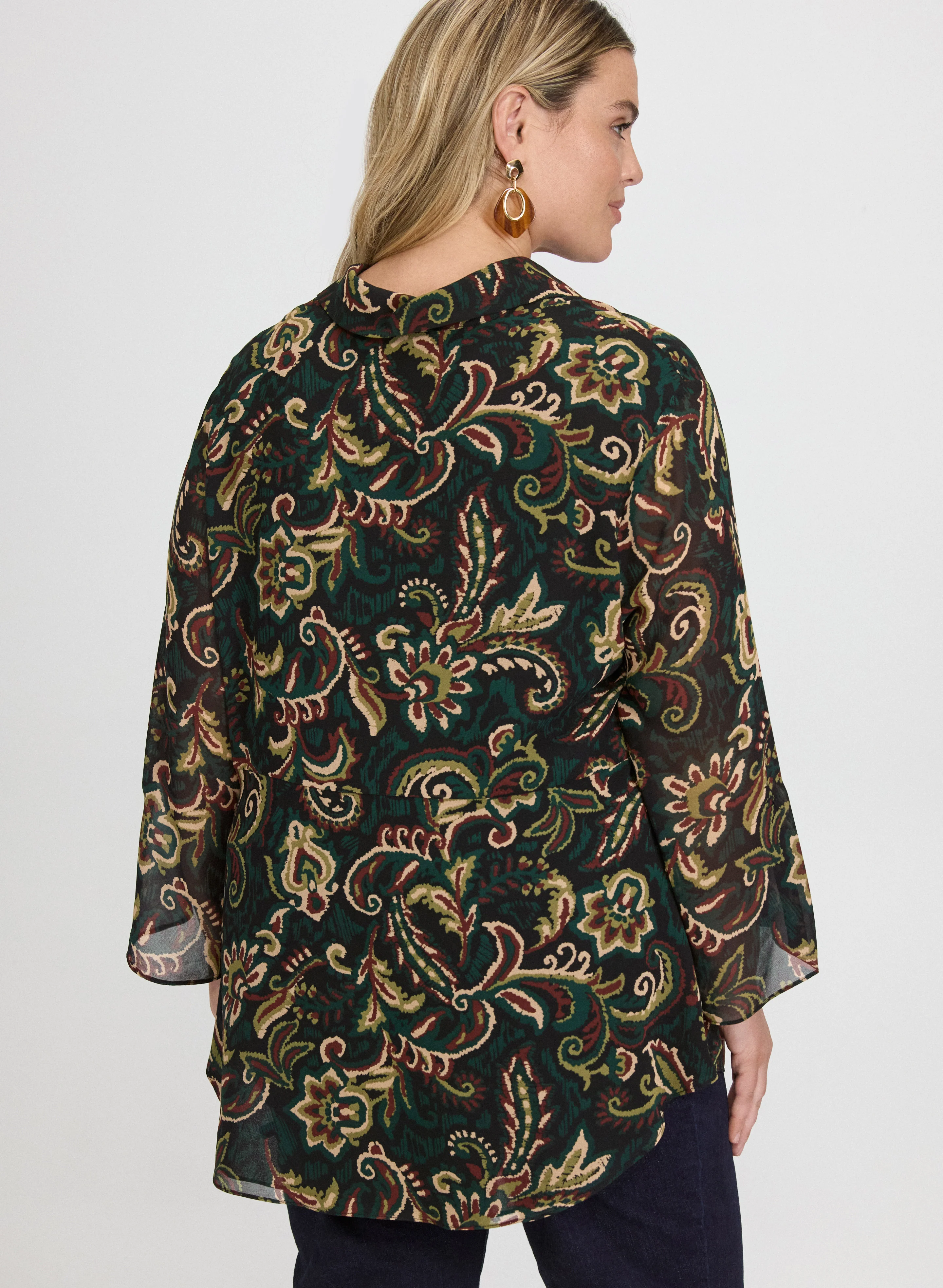 Paisley Chiffon Blouse - Image 3