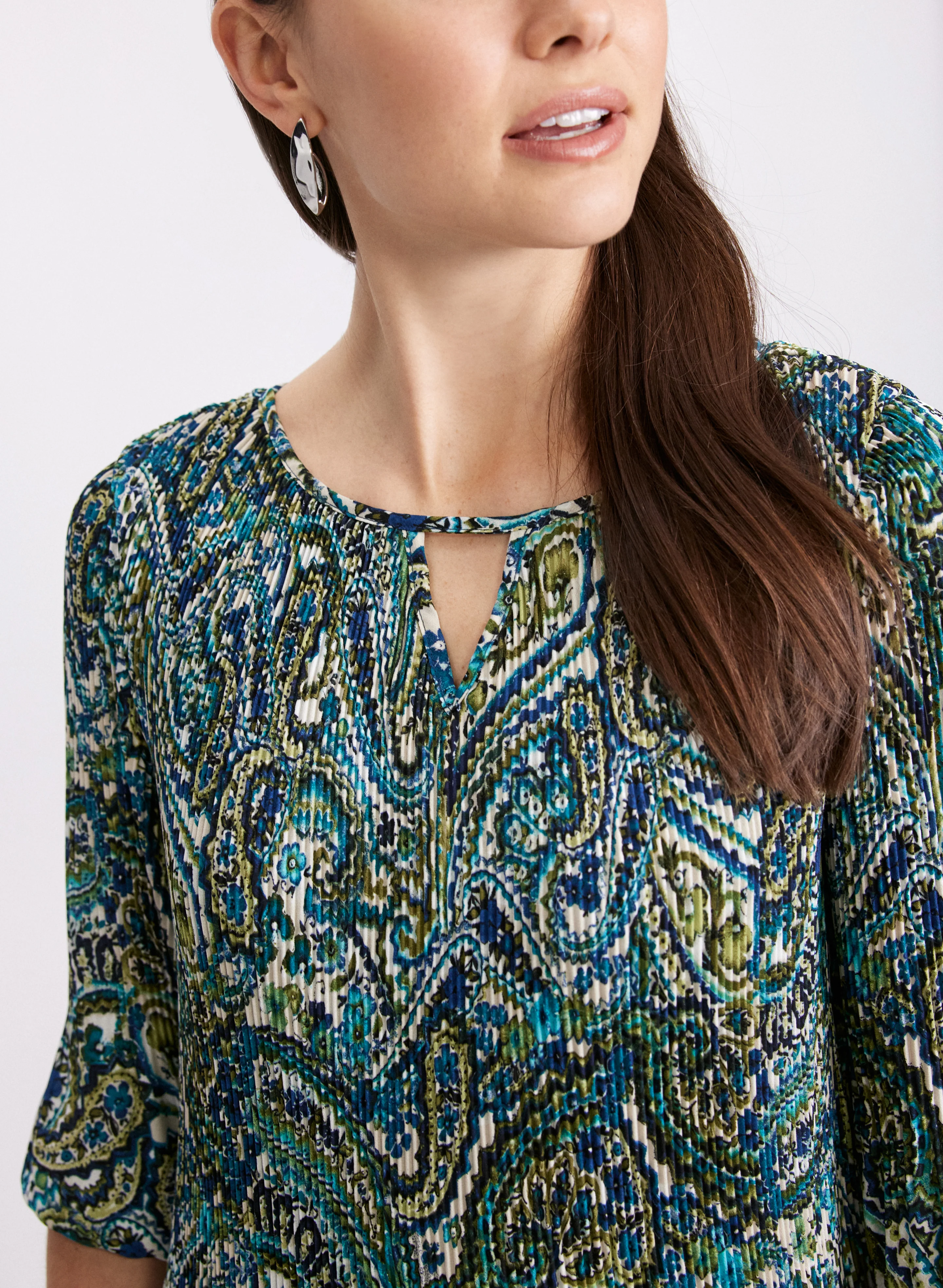 Paisley Chiffon Dress - Image 5