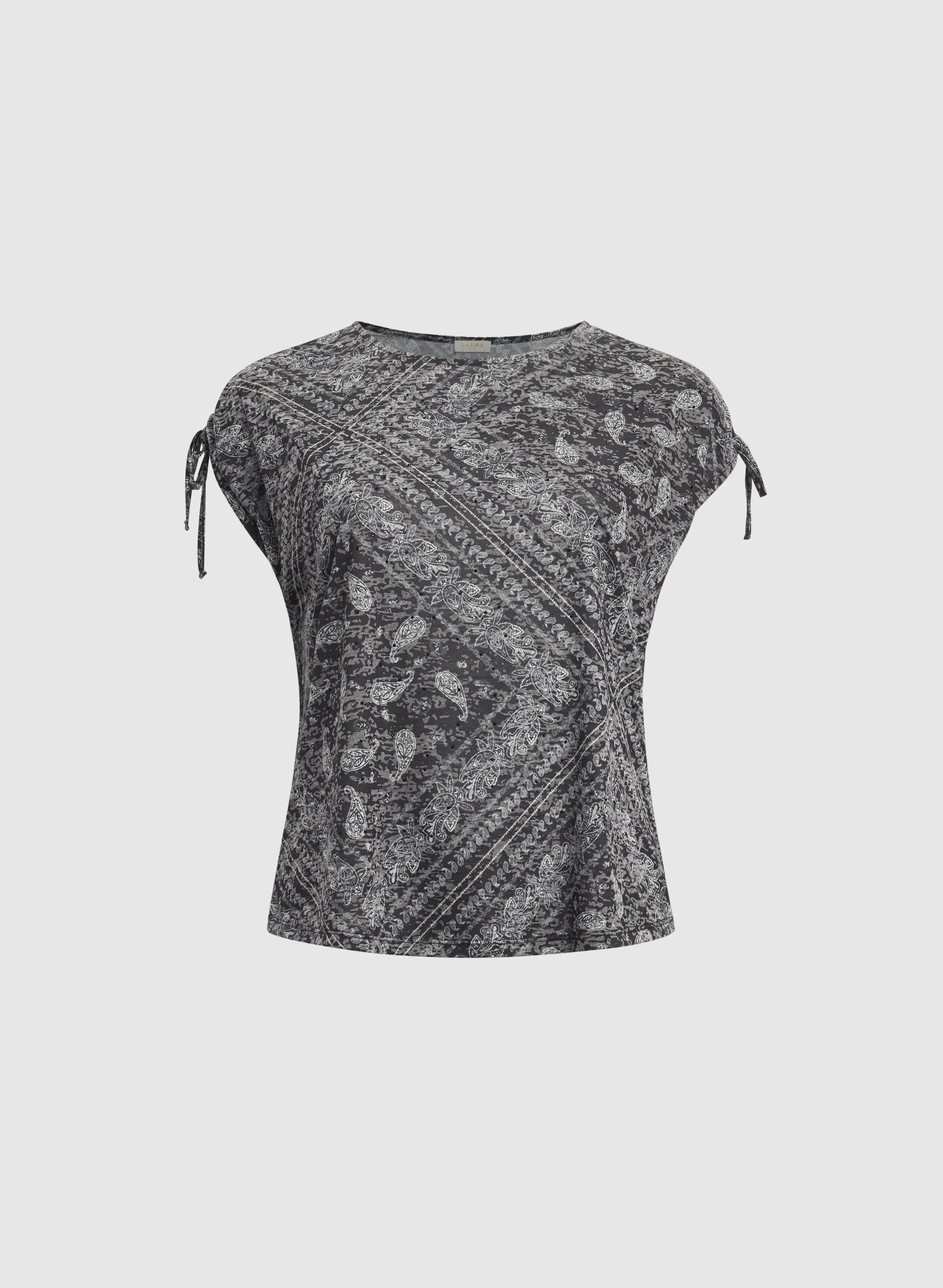 Paisley Drawstring T-Shirt - Image 6