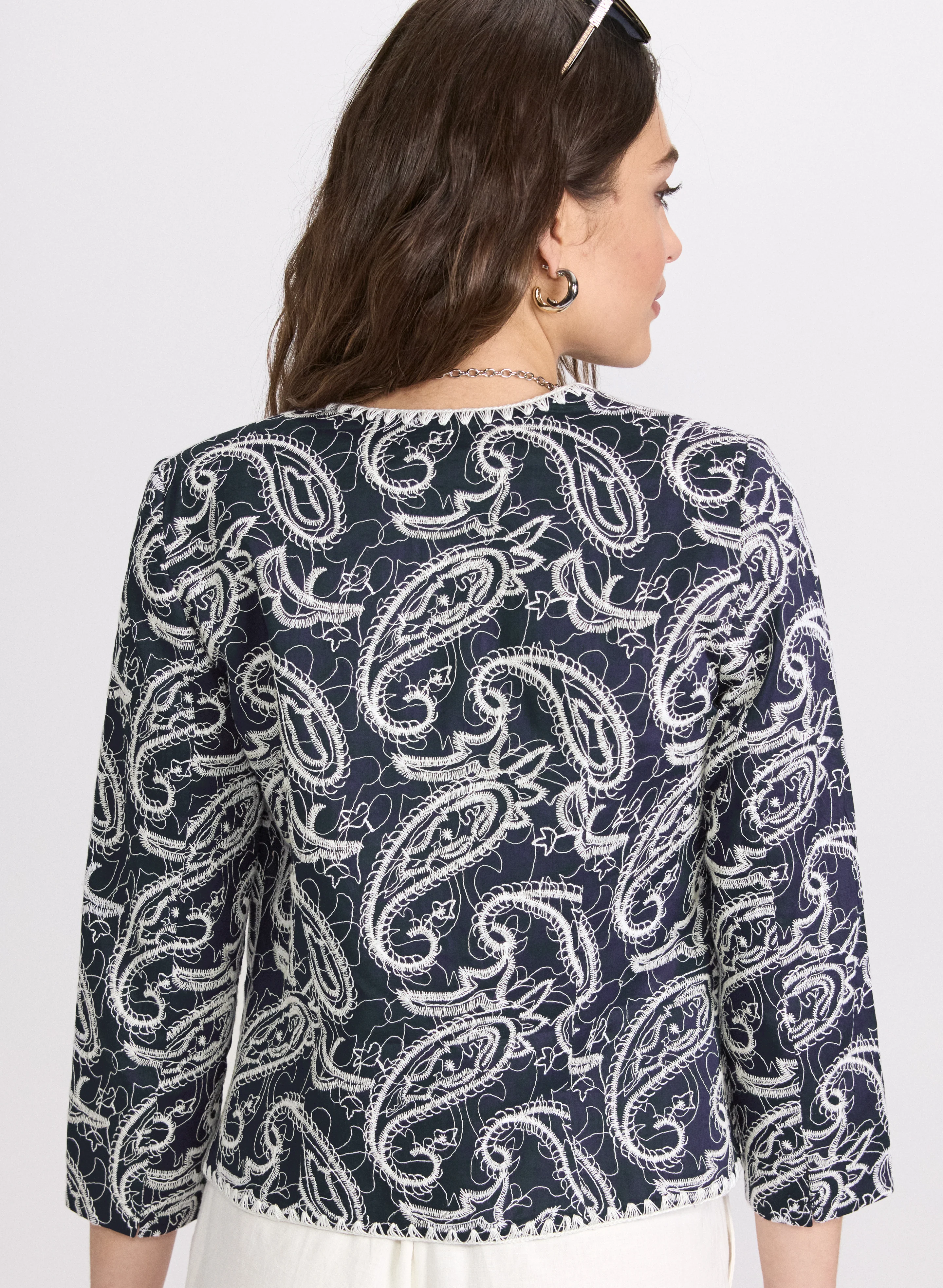 Paisley Embroidered Jacket - Image 3