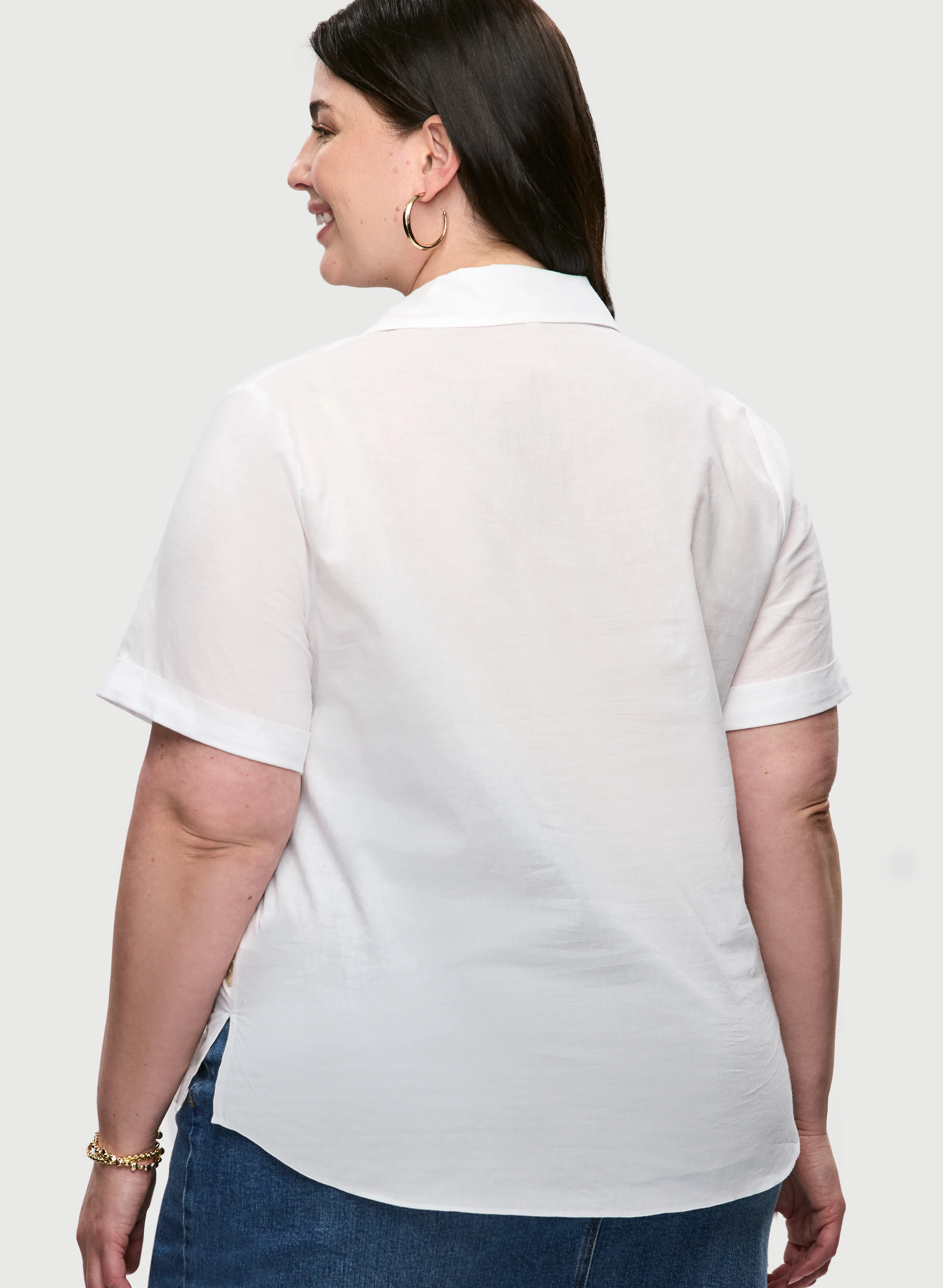 Paisley Embroidered Tie-Front Blouse - Image 4