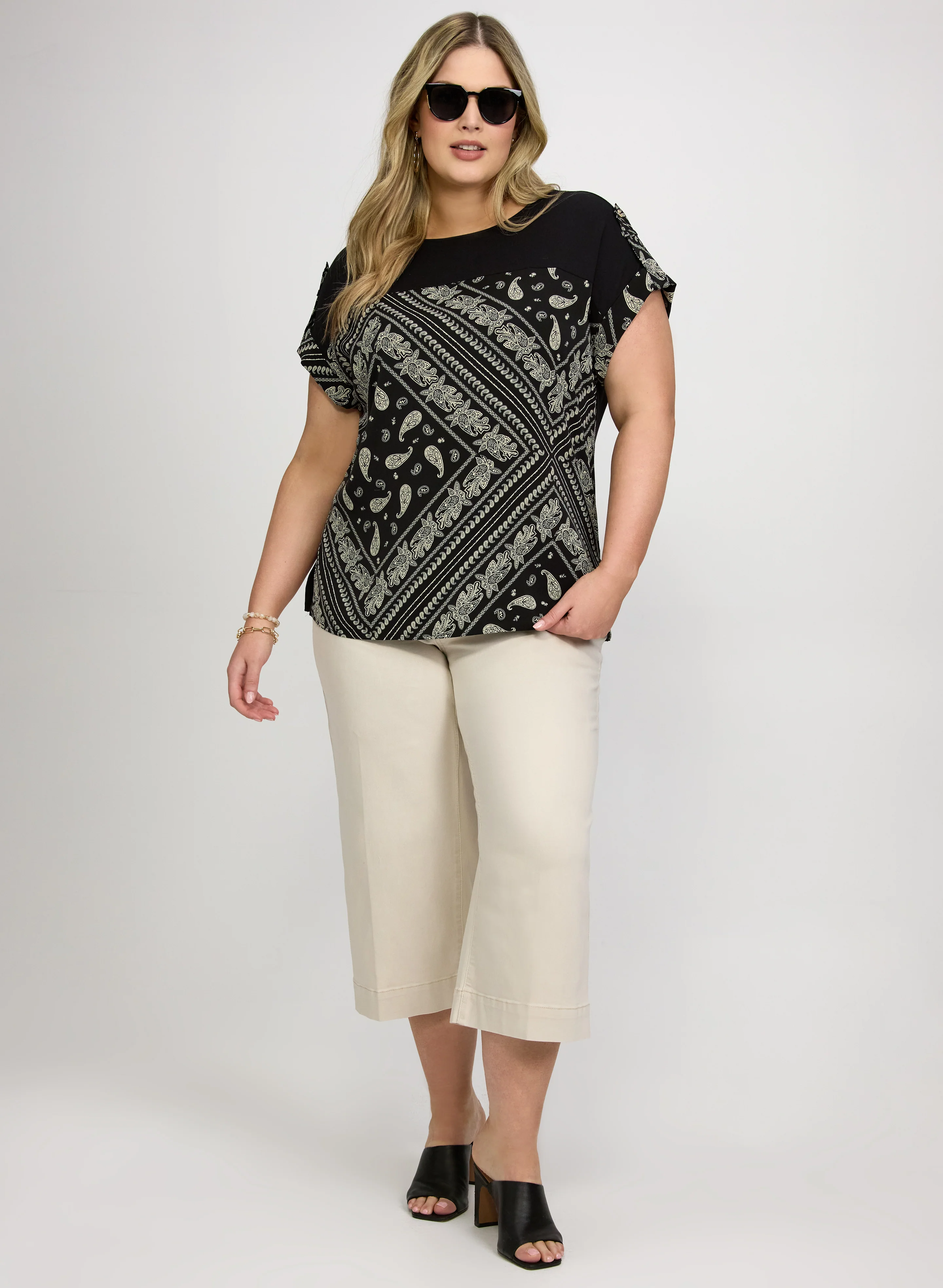 Scarf Print Top - Image 3