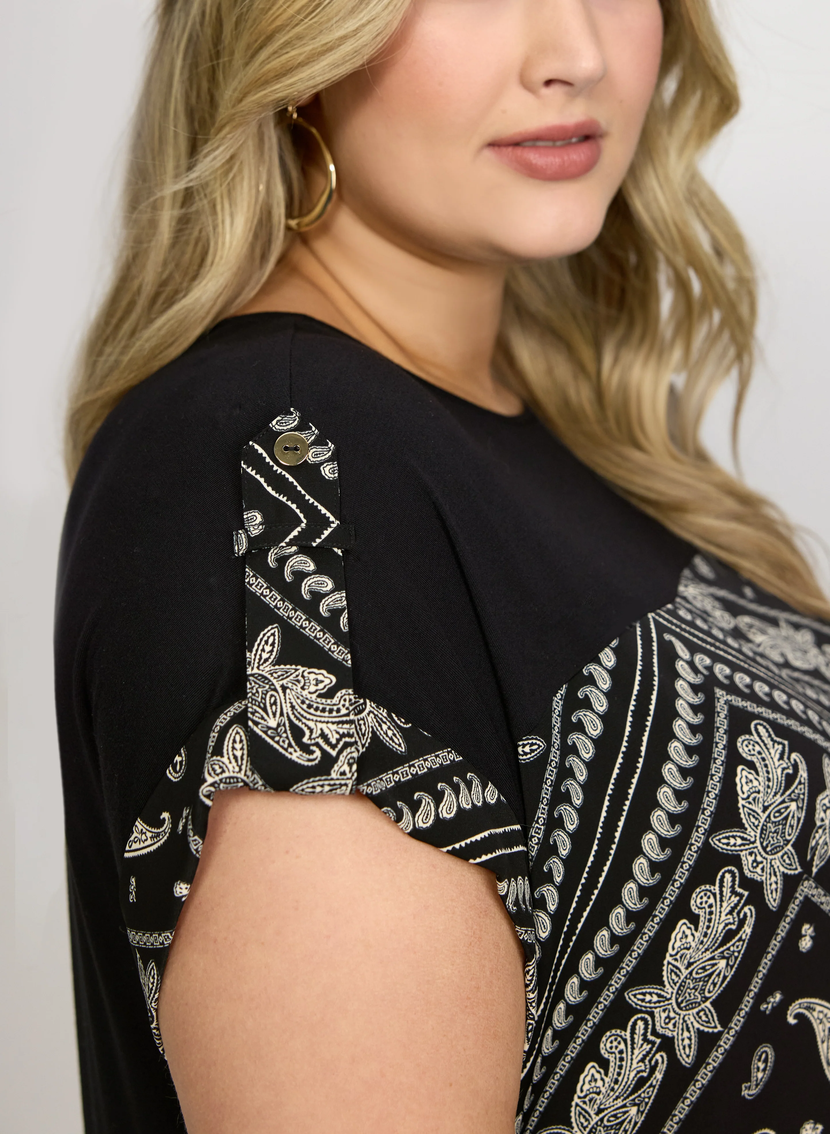 Scarf Print Top - Image 5