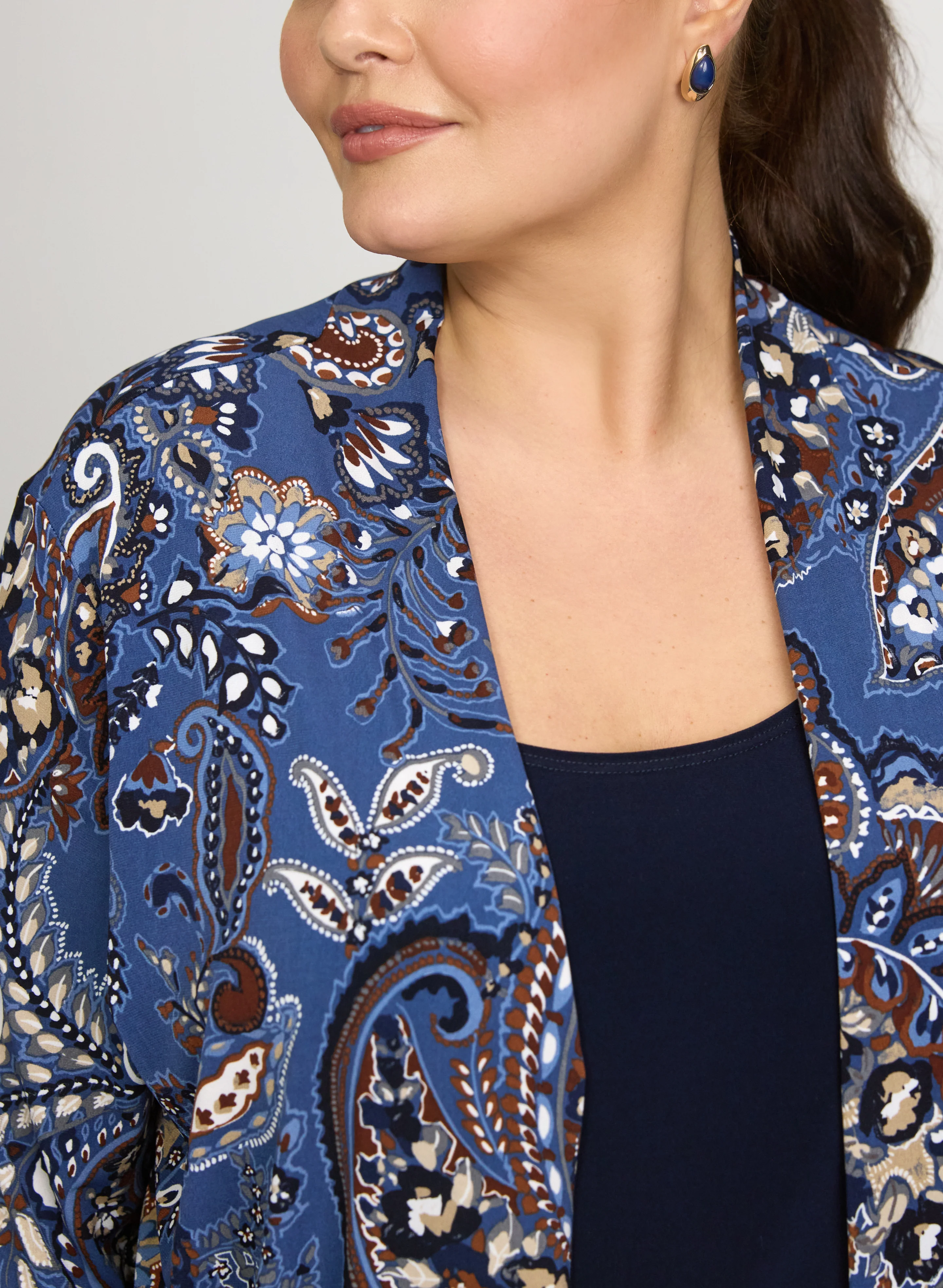 Paisley Illusion Layered Top - Image 2