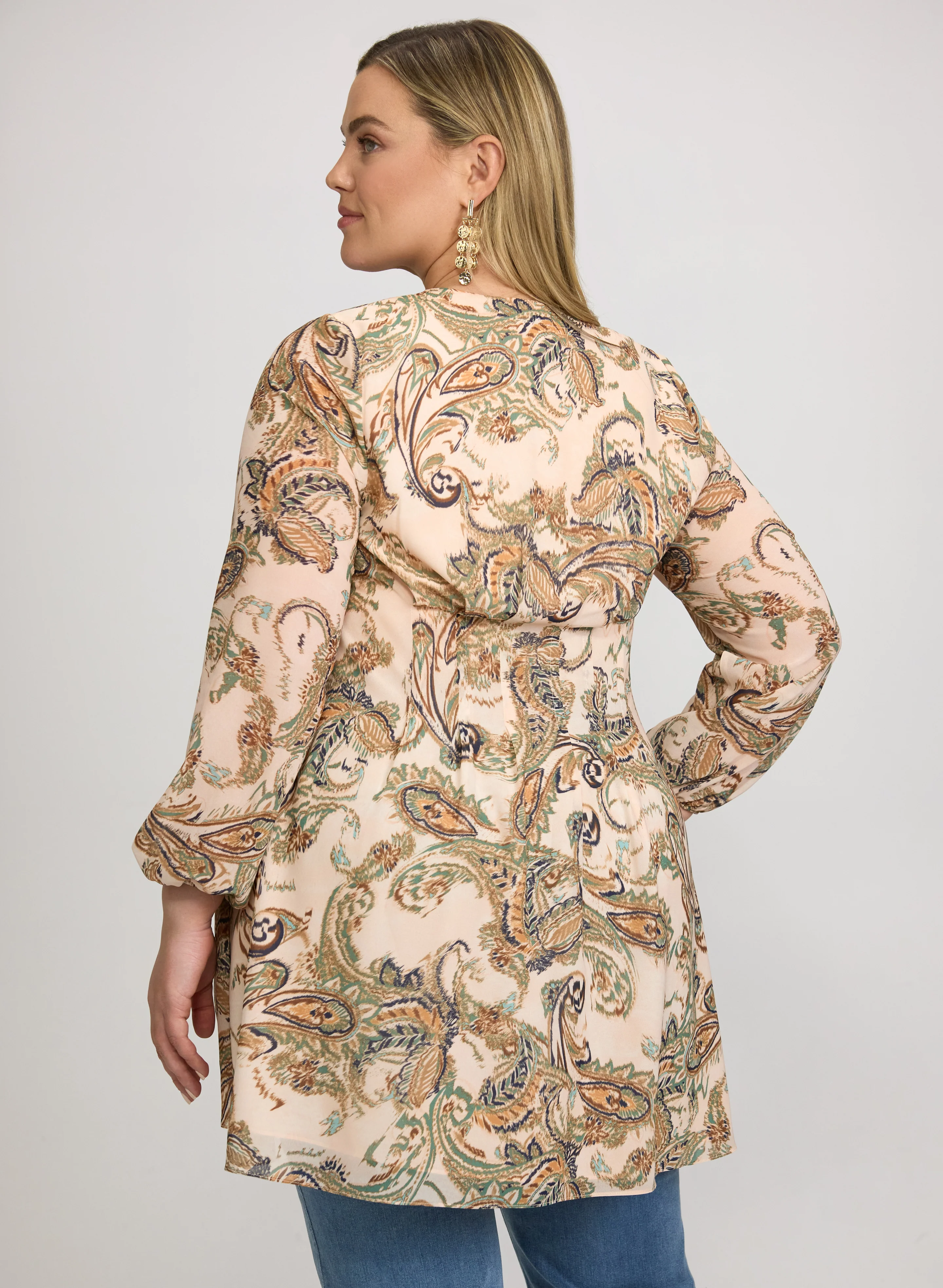 Paisley Long Sleeve Blouse - Image 4