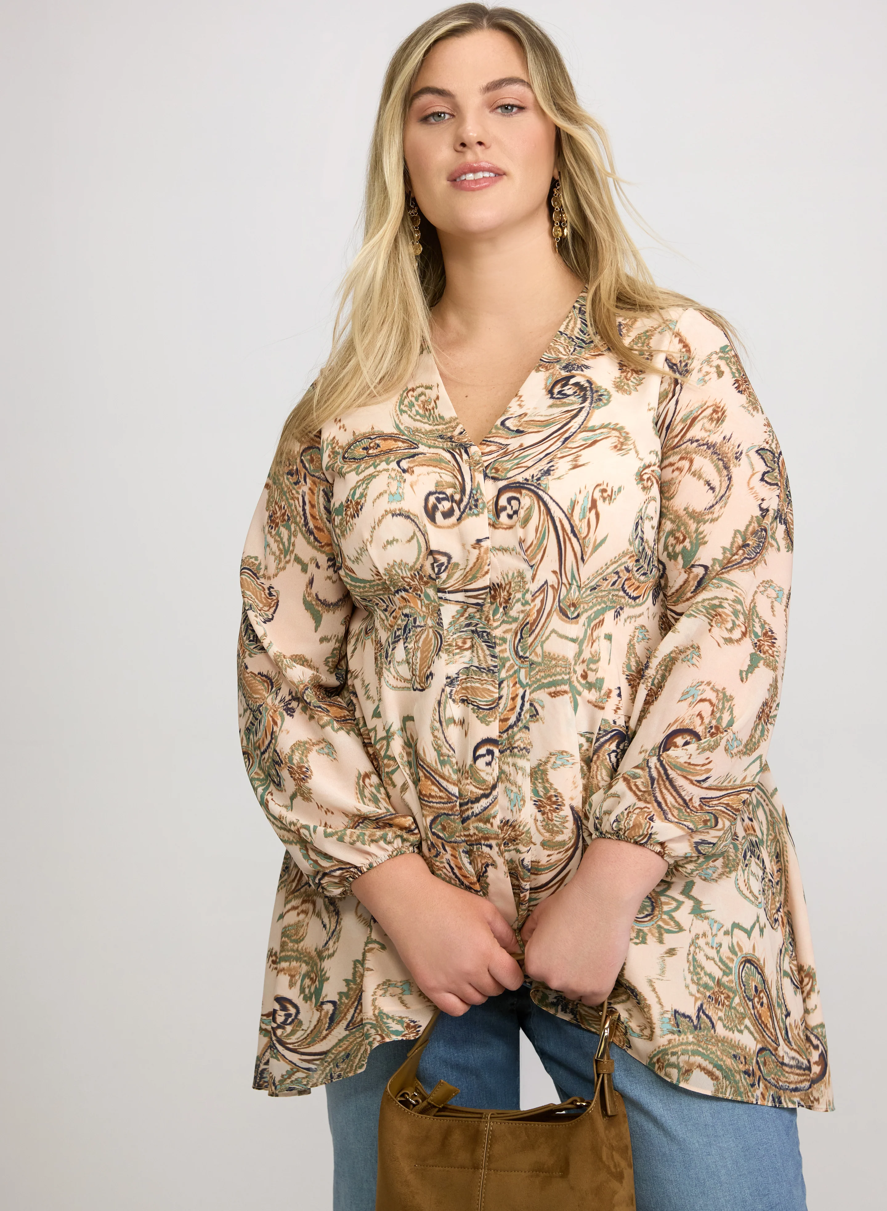 Paisley Long Sleeve Blouse - Image 8