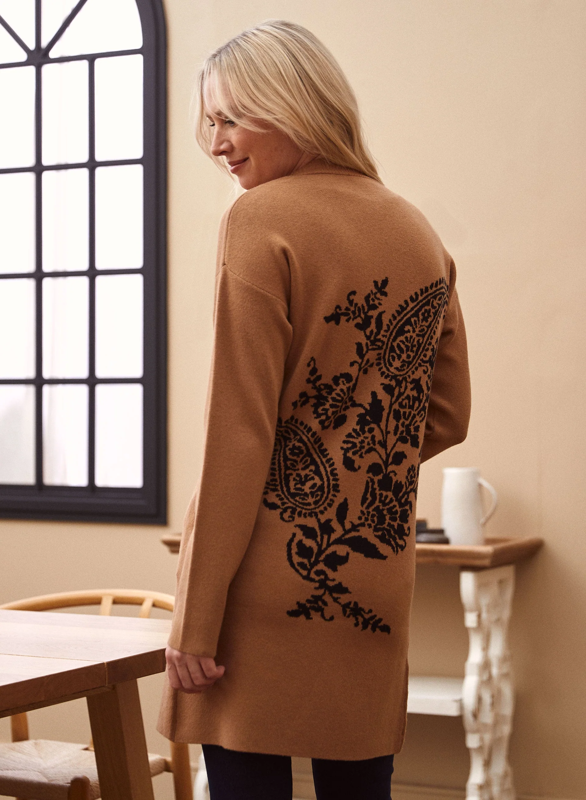 Paisley Motif Cardigan - Image 4