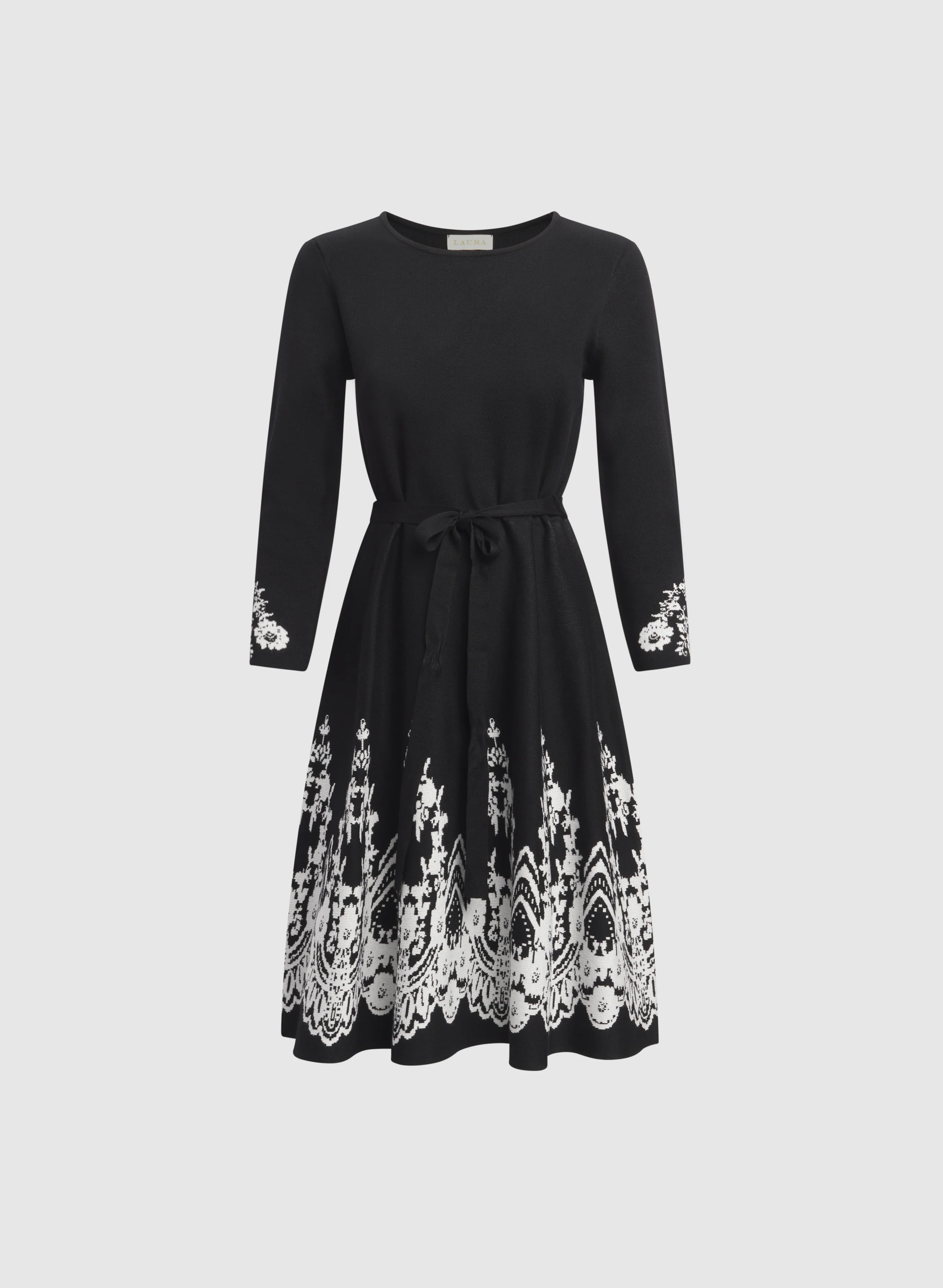 Paisley Placement Knit Dress - Image 5
