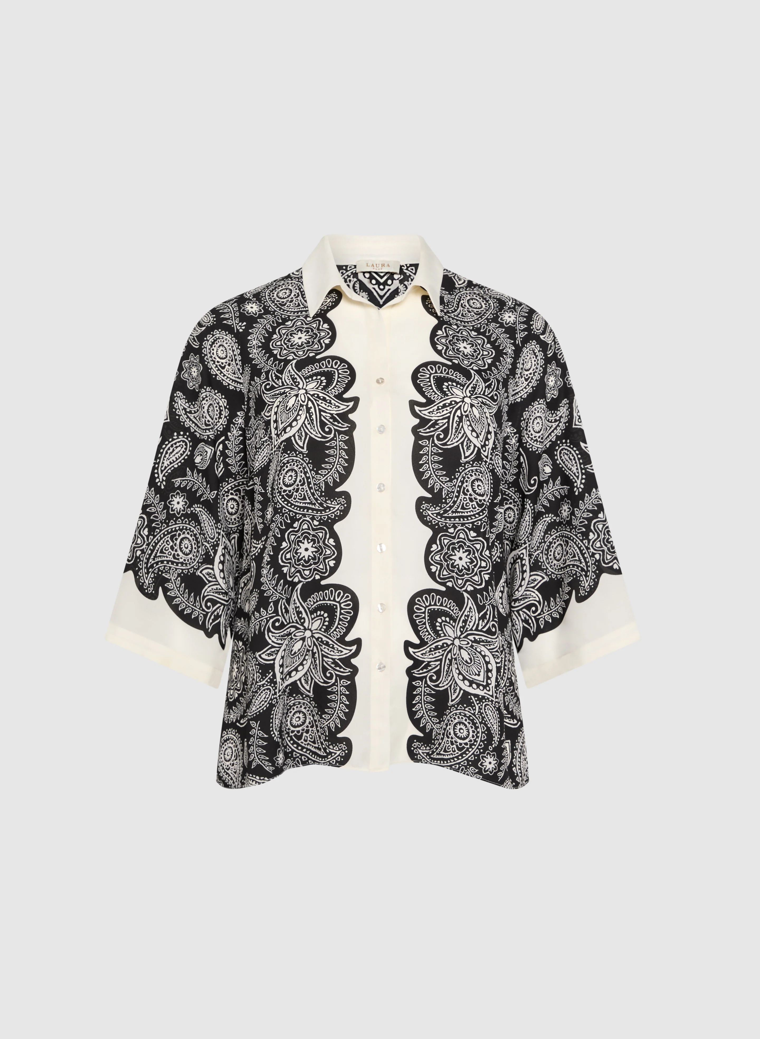 Paisley Placement Print Blouse - Image 7