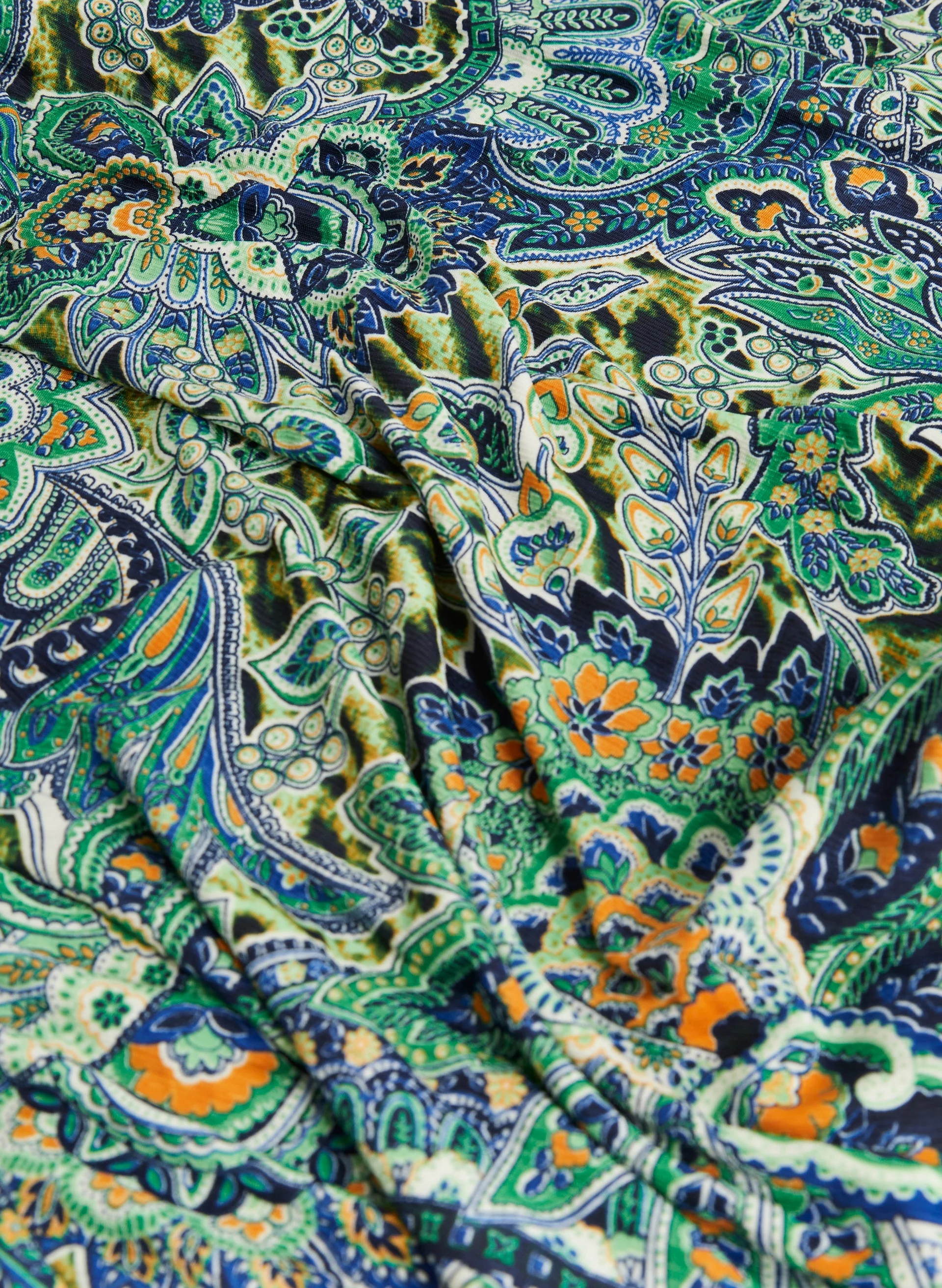 Paisley Print A-Line Dress - Image 7
