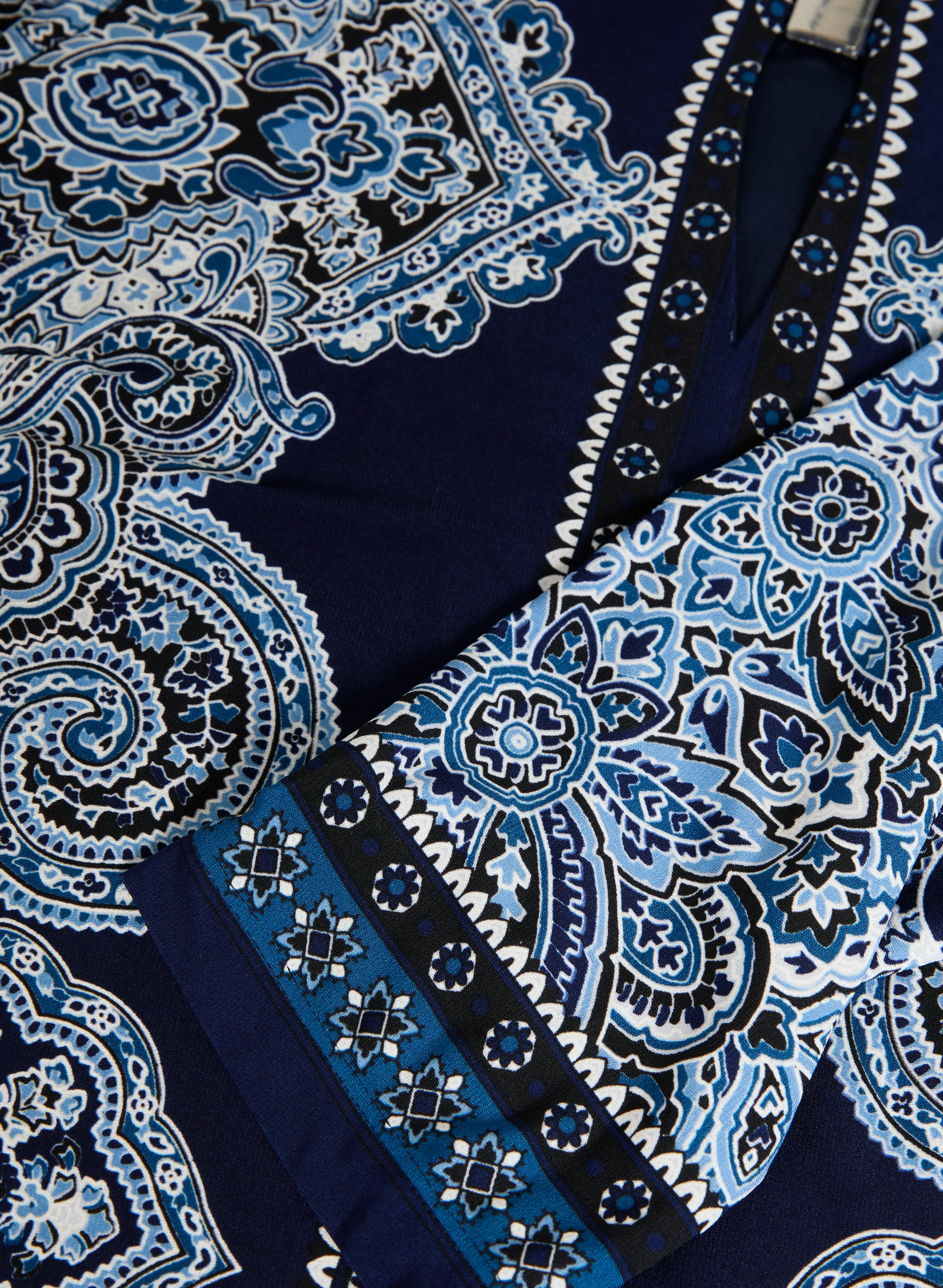 Paisley Print Keyhole Detail Dress - Image 6