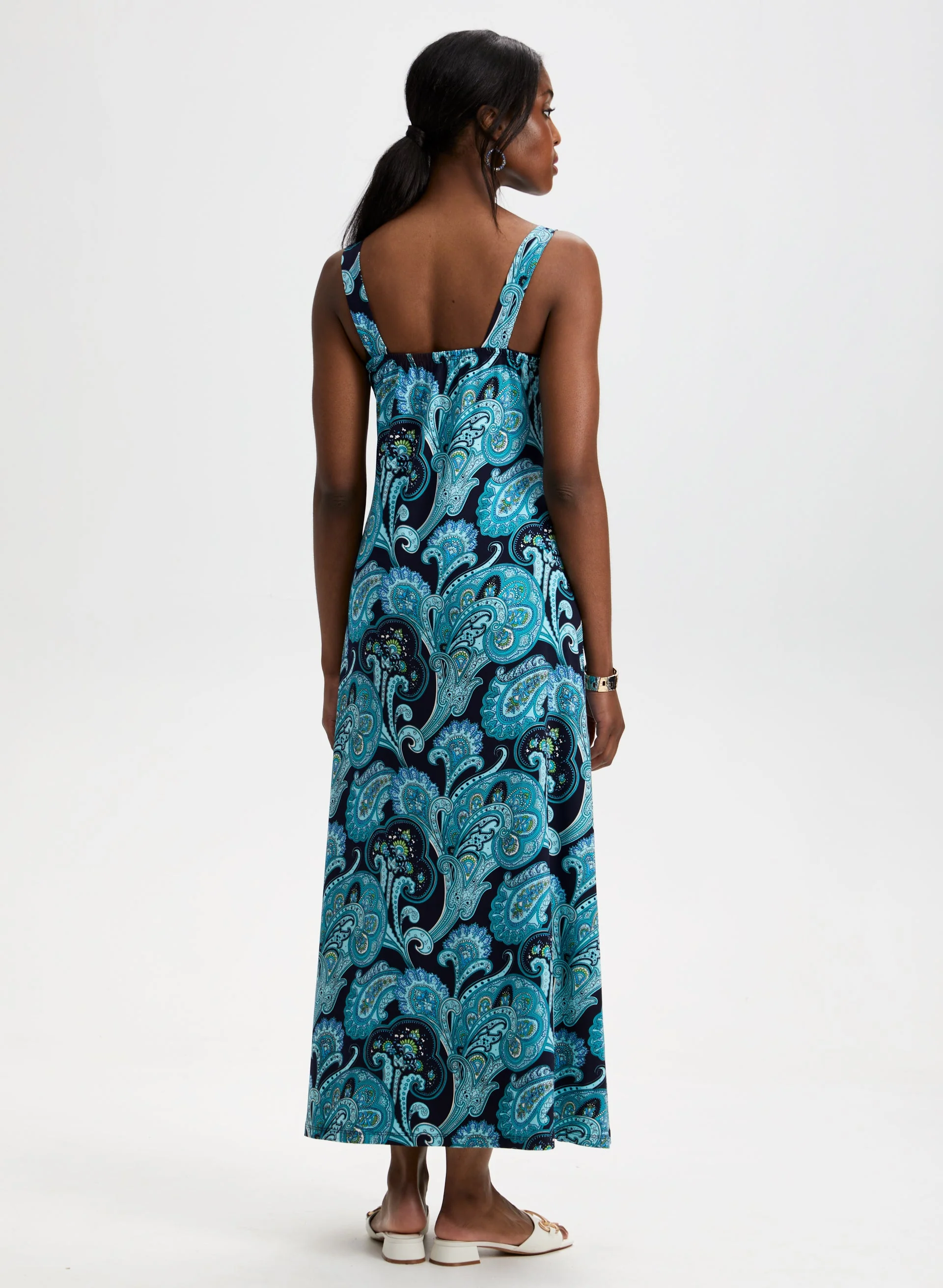 Paisley Print Maxi Dress - Image 2