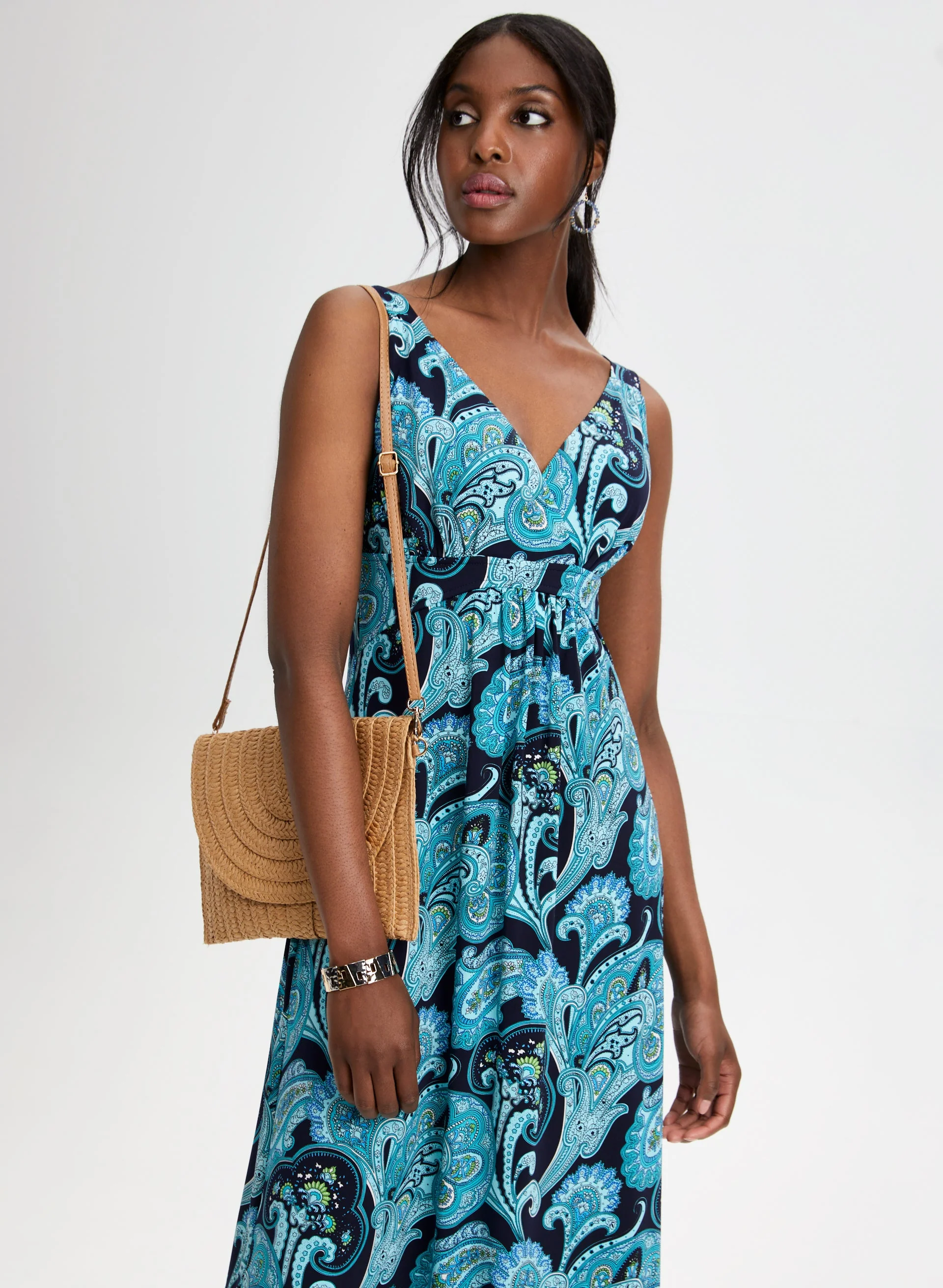 Paisley Print Maxi Dress - Image 5