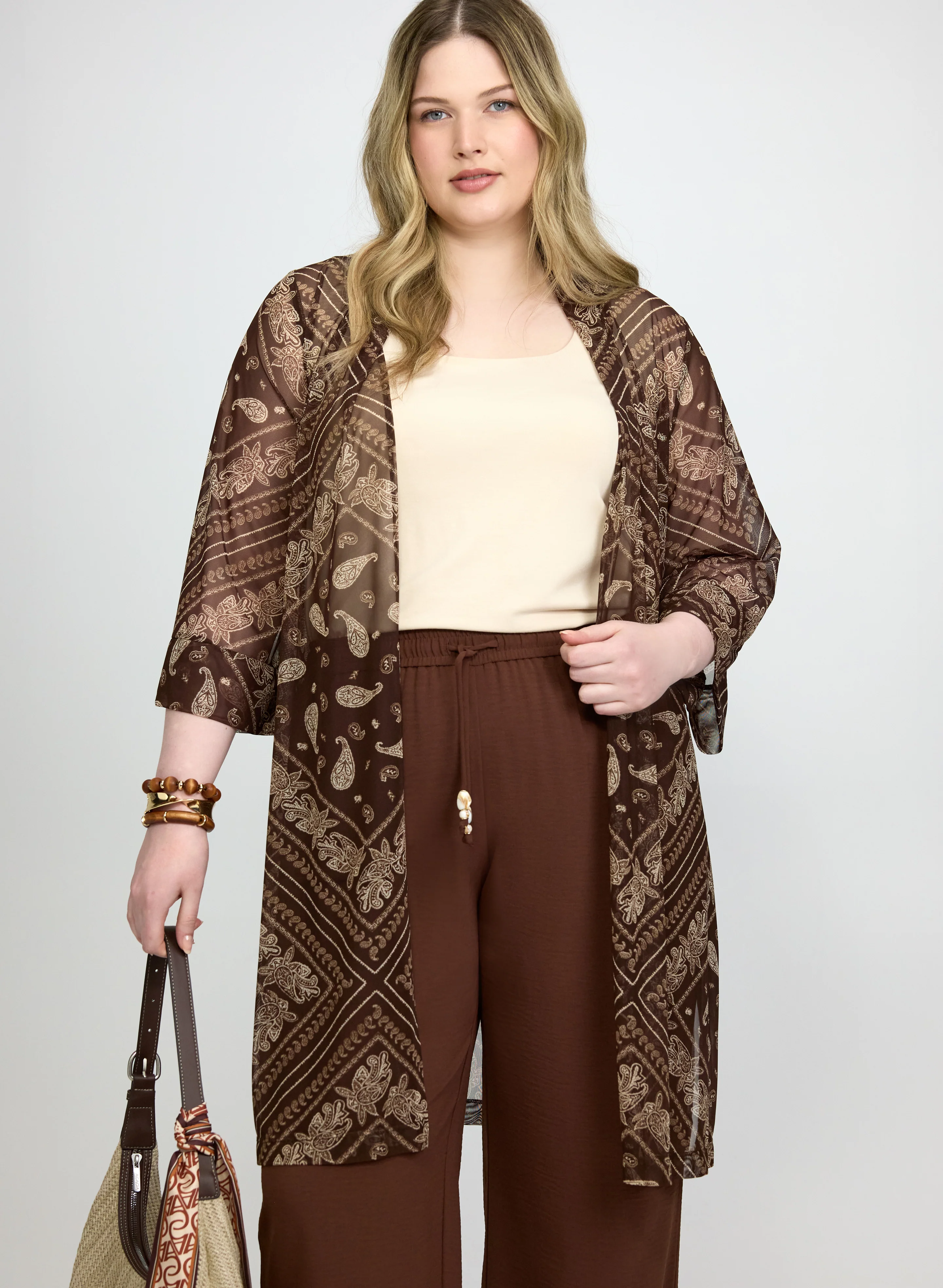 Paisley Print Open Top