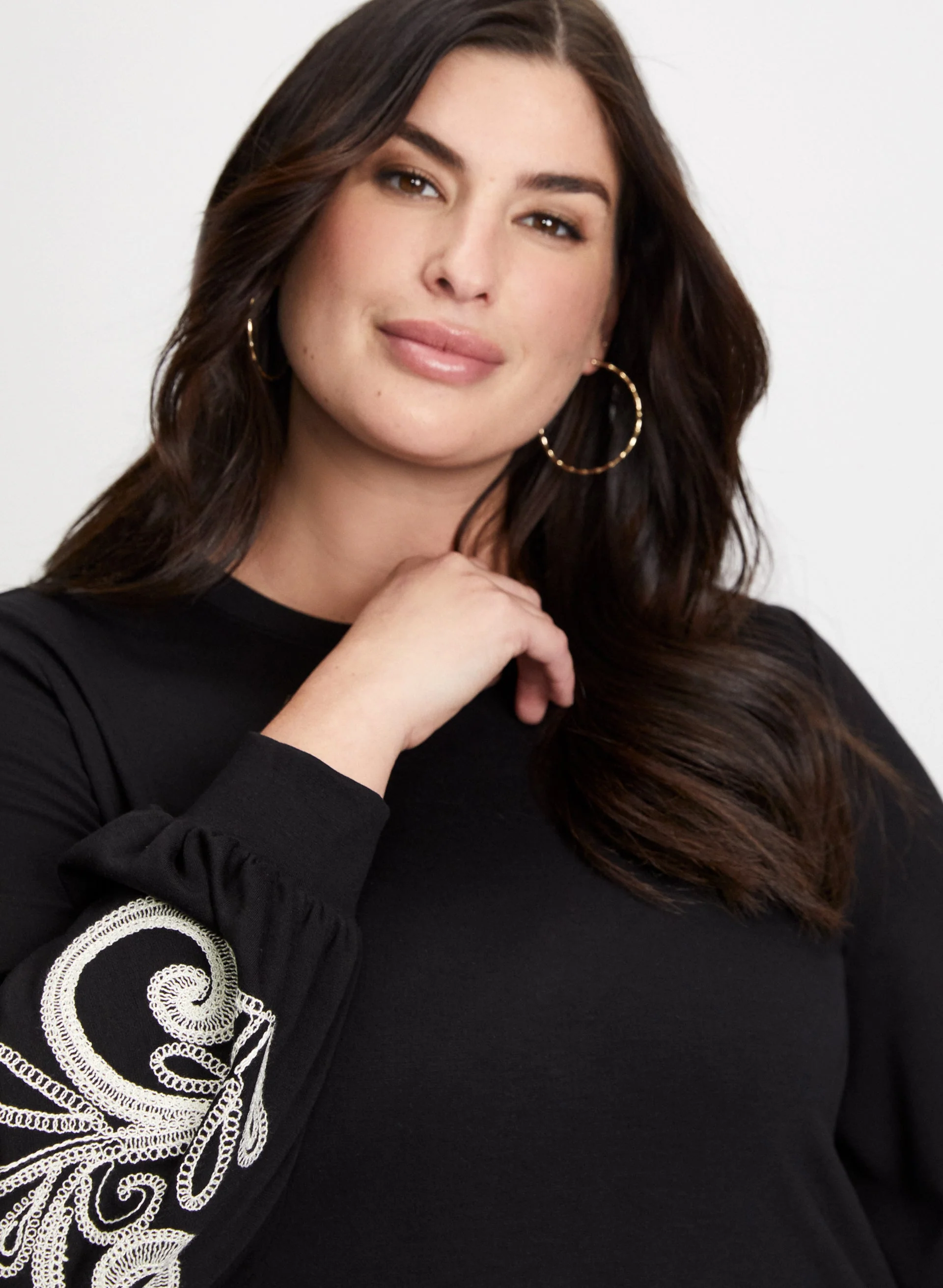 Paisley Print Puffed Sleeve Top - Image 5