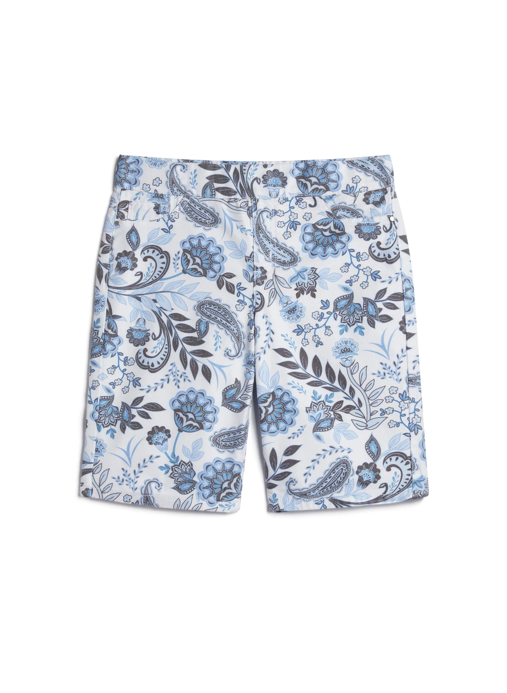 Paisley Print Pull-On Shorts - Image 5