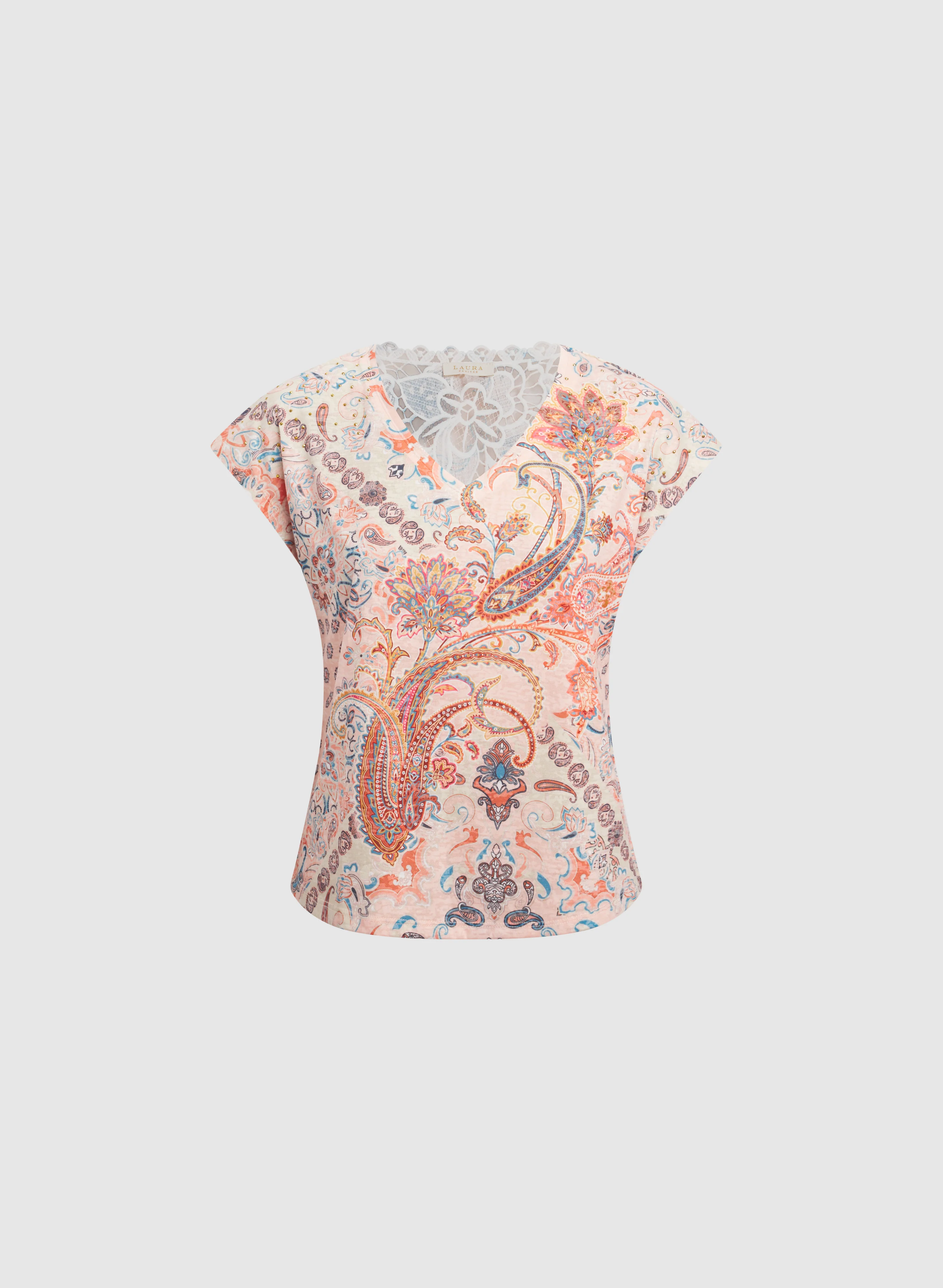 Paisley Print T-Shirt - Image 6