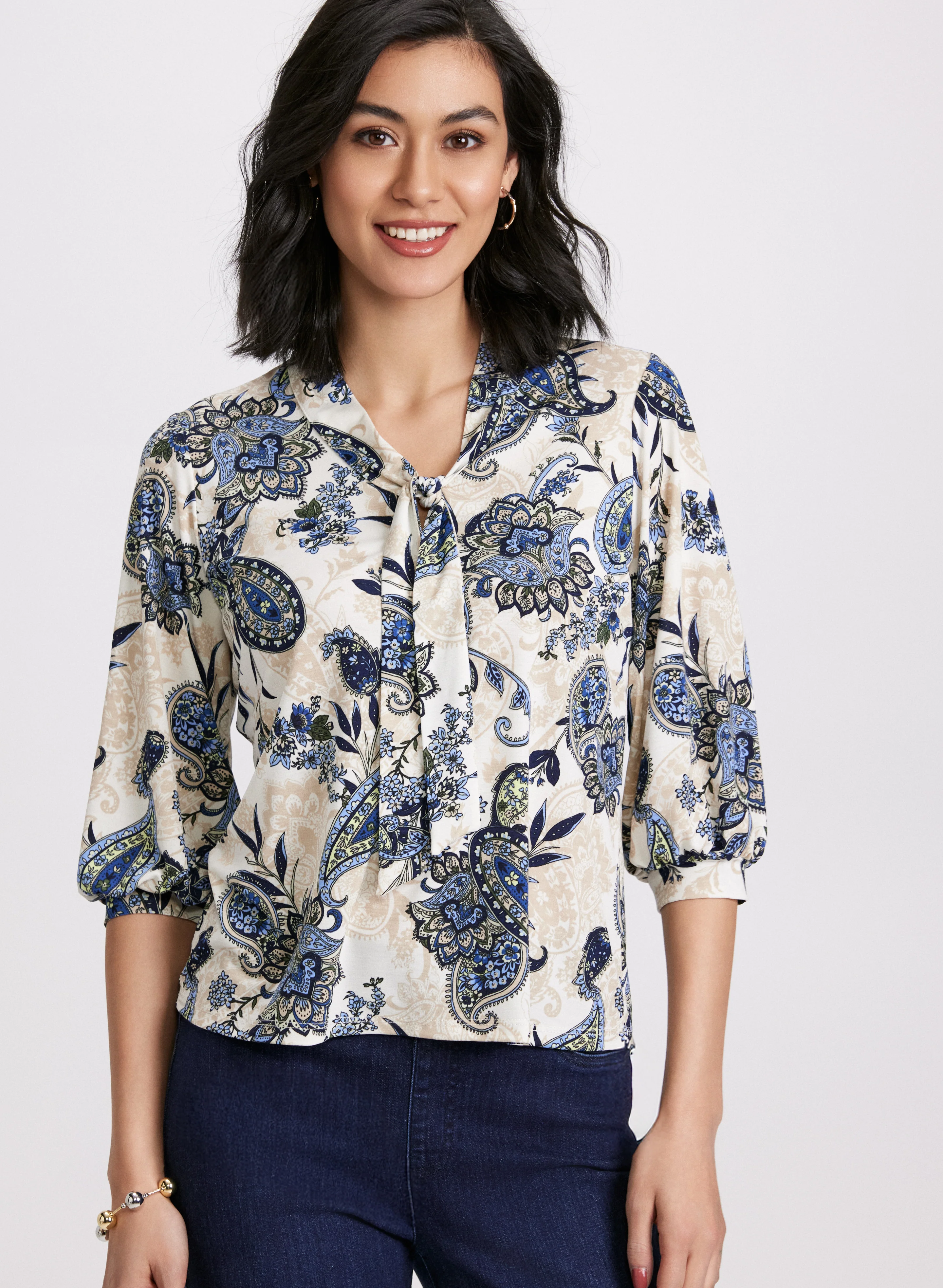 Paisley Print Top - Image 2