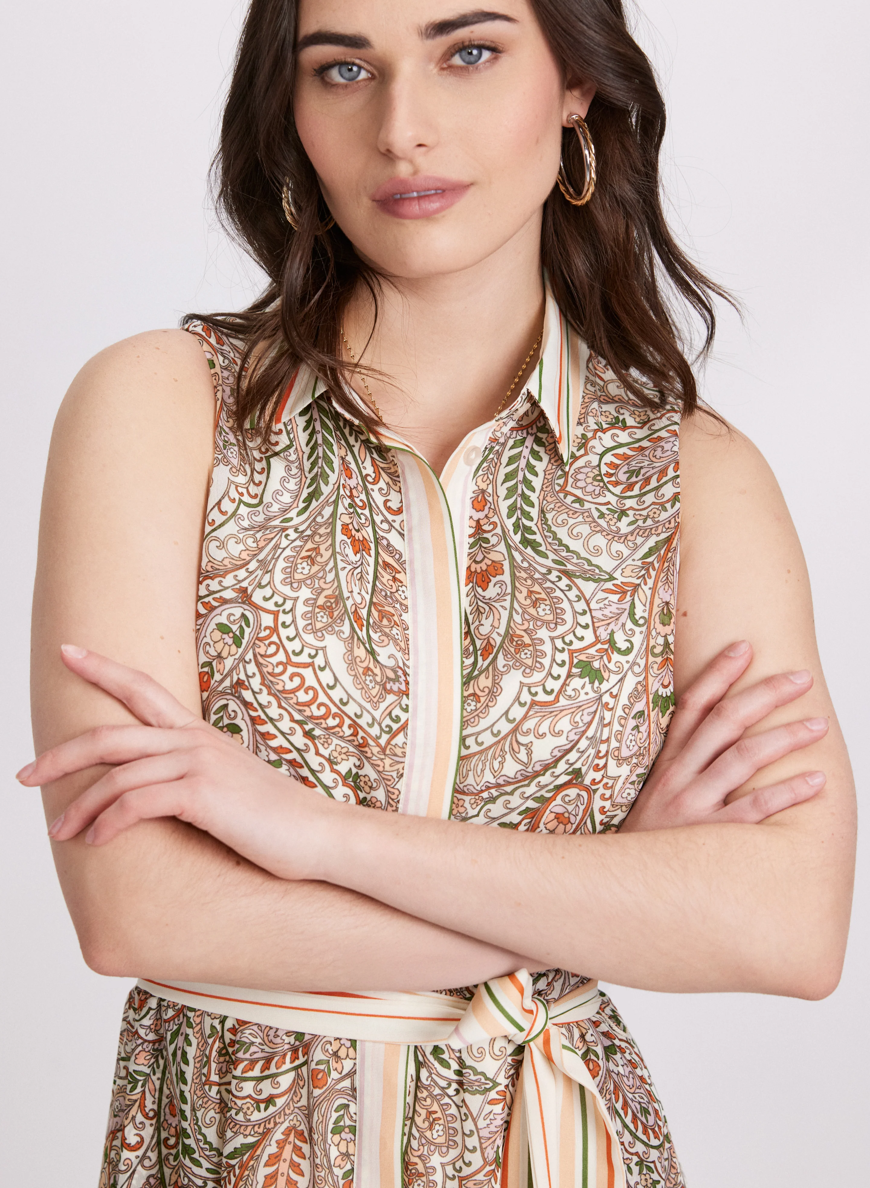 Paisley Shirt Dress - Image 5
