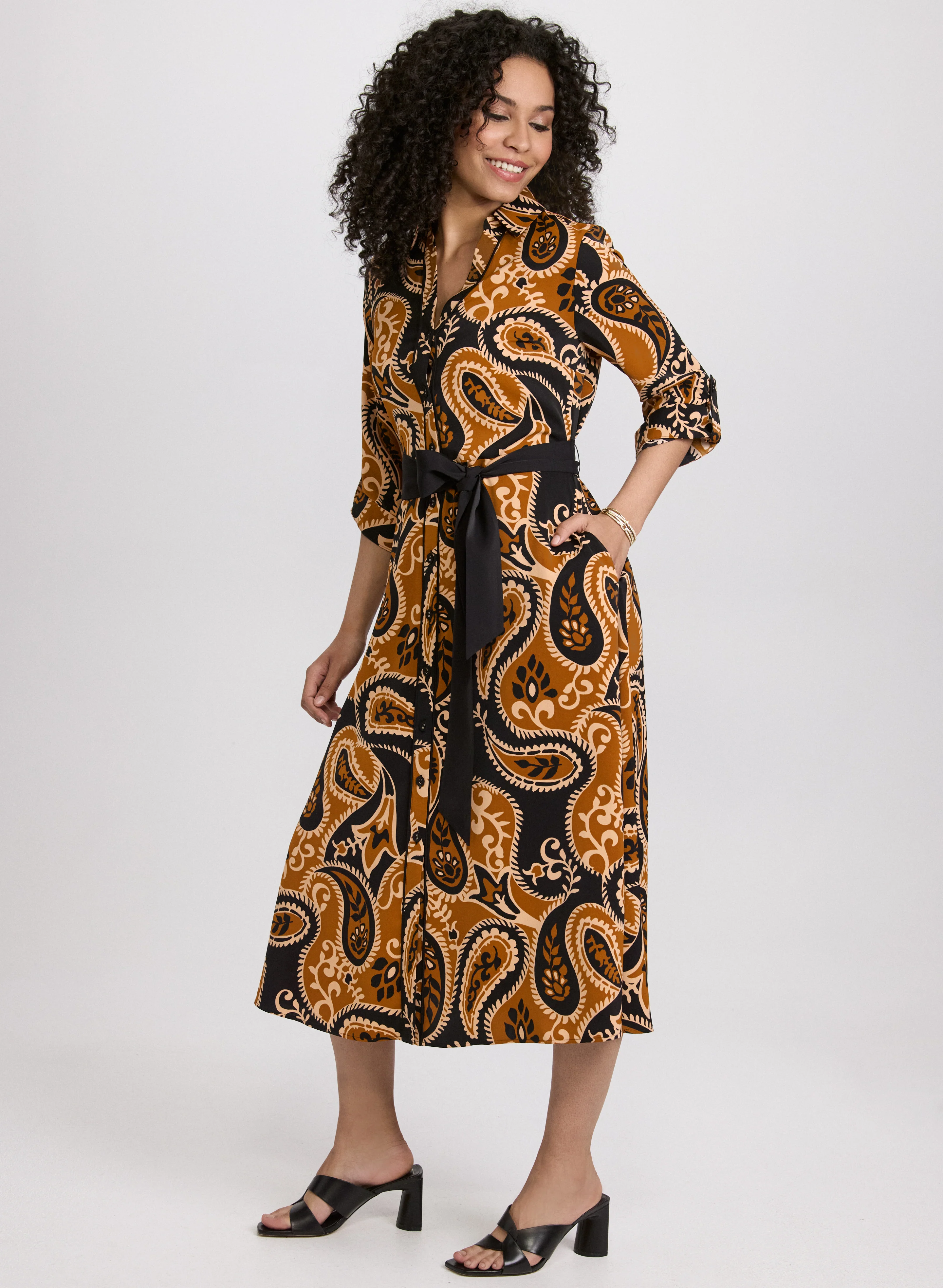 Paisley Shirt Dress - Image 2