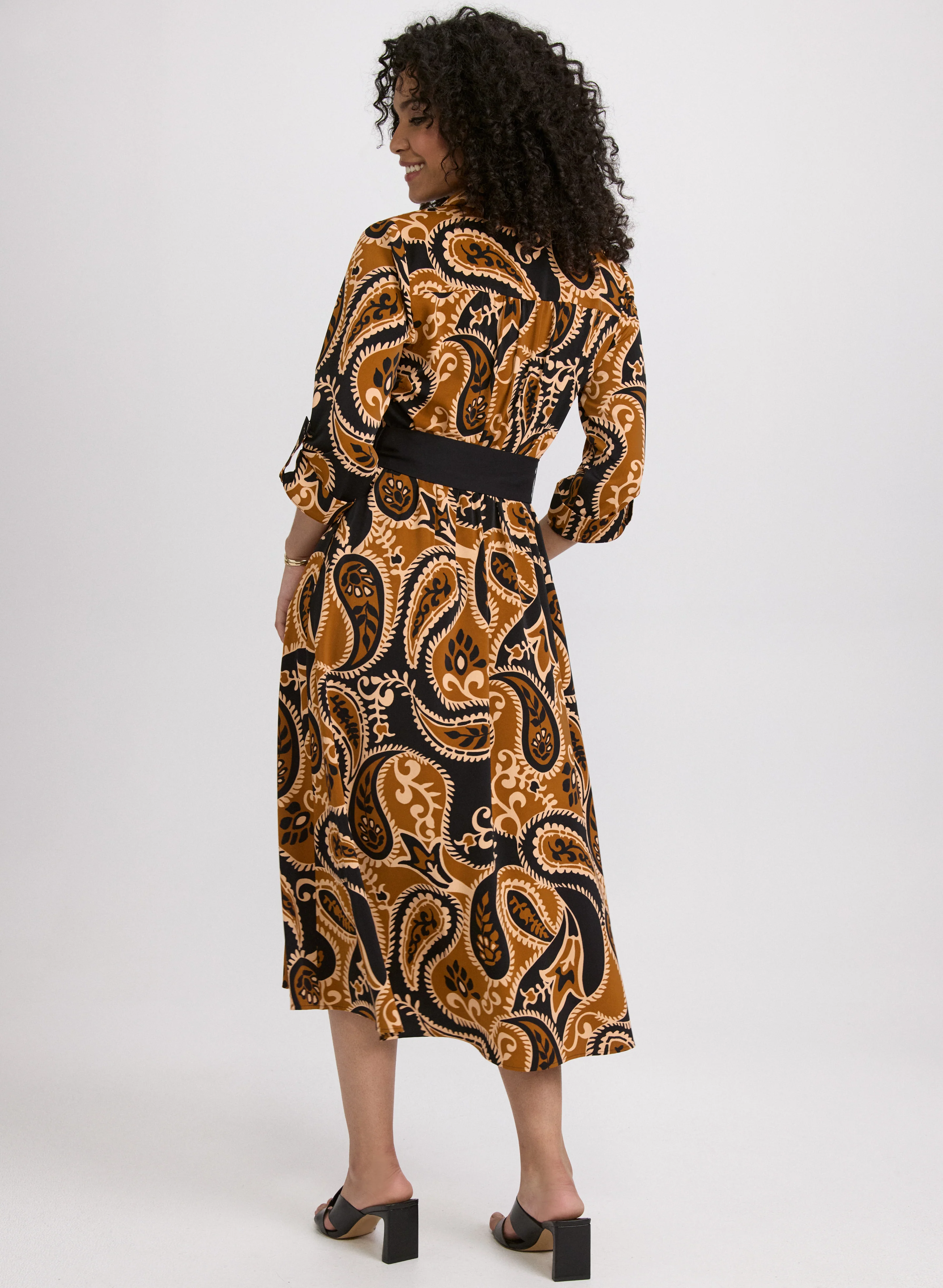 Paisley Shirt Dress - Image 3