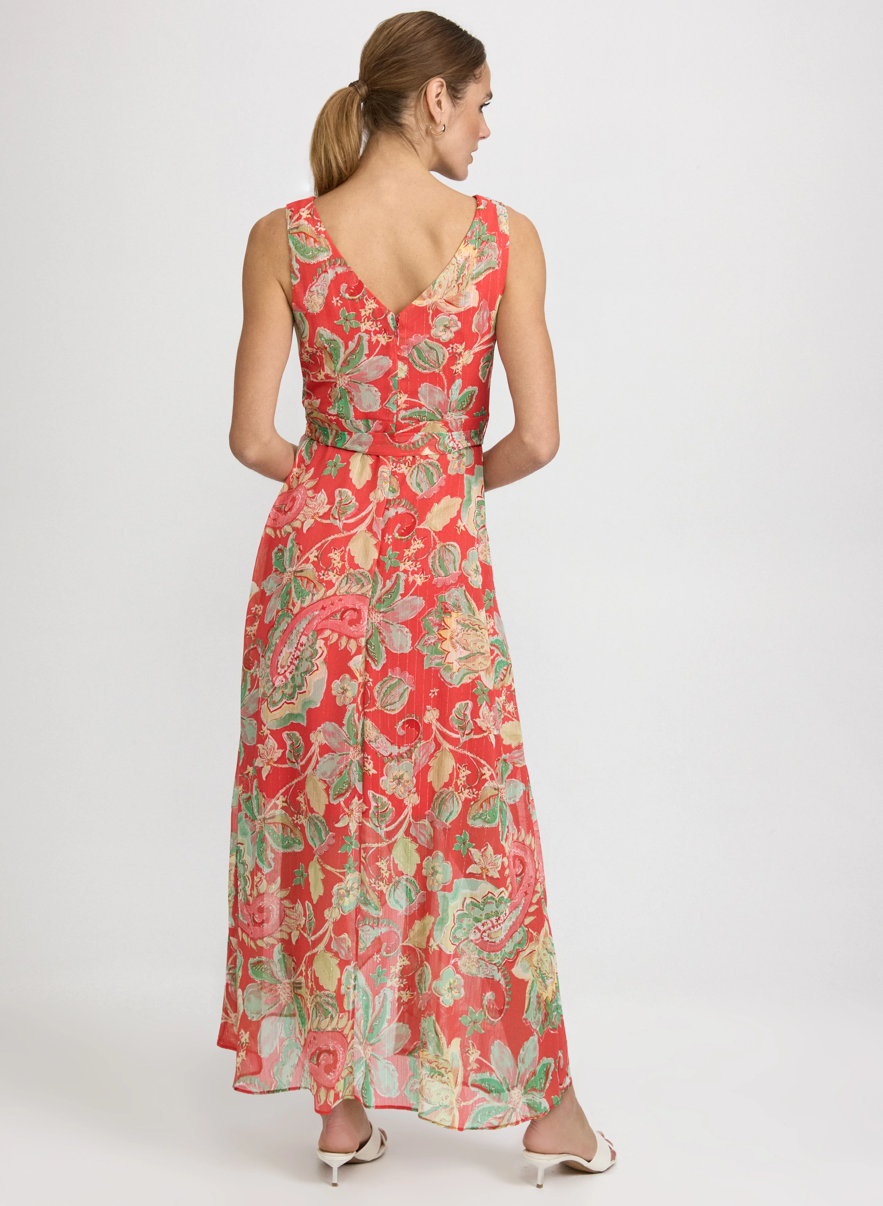 Paisley Sleeveless Maxi Dress - Image 2